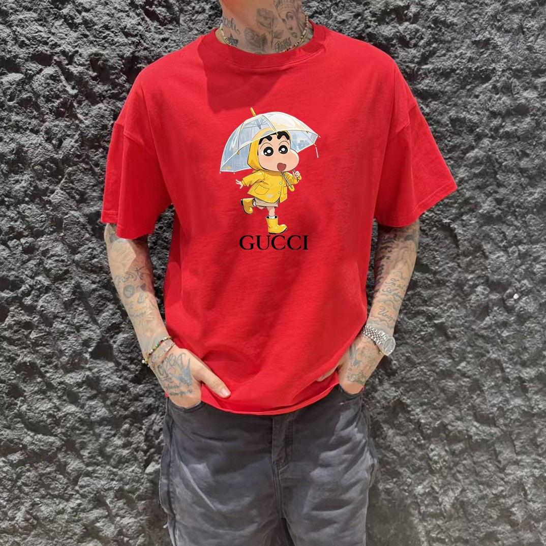 Gucci 25SS Designer Print Crew Neck Short Sleeve T-Shirt 3 a1747141604020 6786