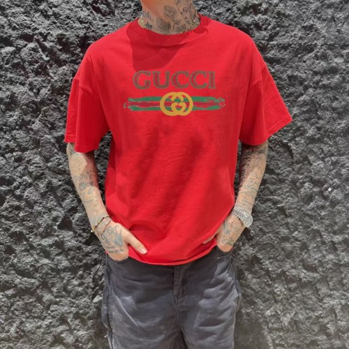 Gucci 25SS Designer Graphic Print Crew Neck Short Sleeve T-Shirt 1 Gucci 25SS Designer Graphic Print Crew Neck Short Sleeve T-Shirt