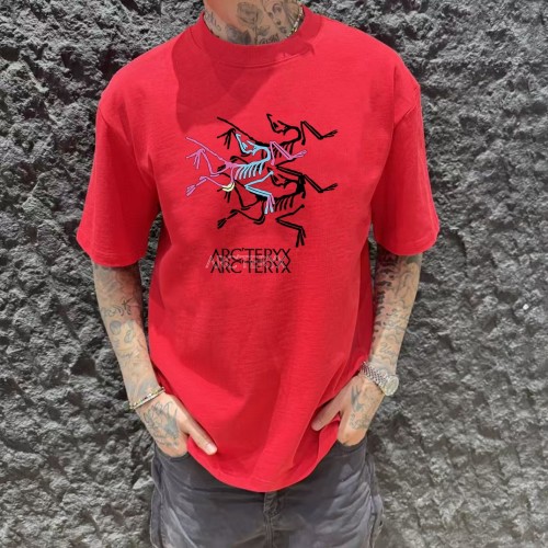 Arc'teryx 25ss T-shirt met Ronde Hals en Print - Oversized Pasvorm, 300g Katoen 1 Arc'teryx 25ss T-shirt met Ronde Hals en Print - Oversized Pasvorm, 300g Katoen