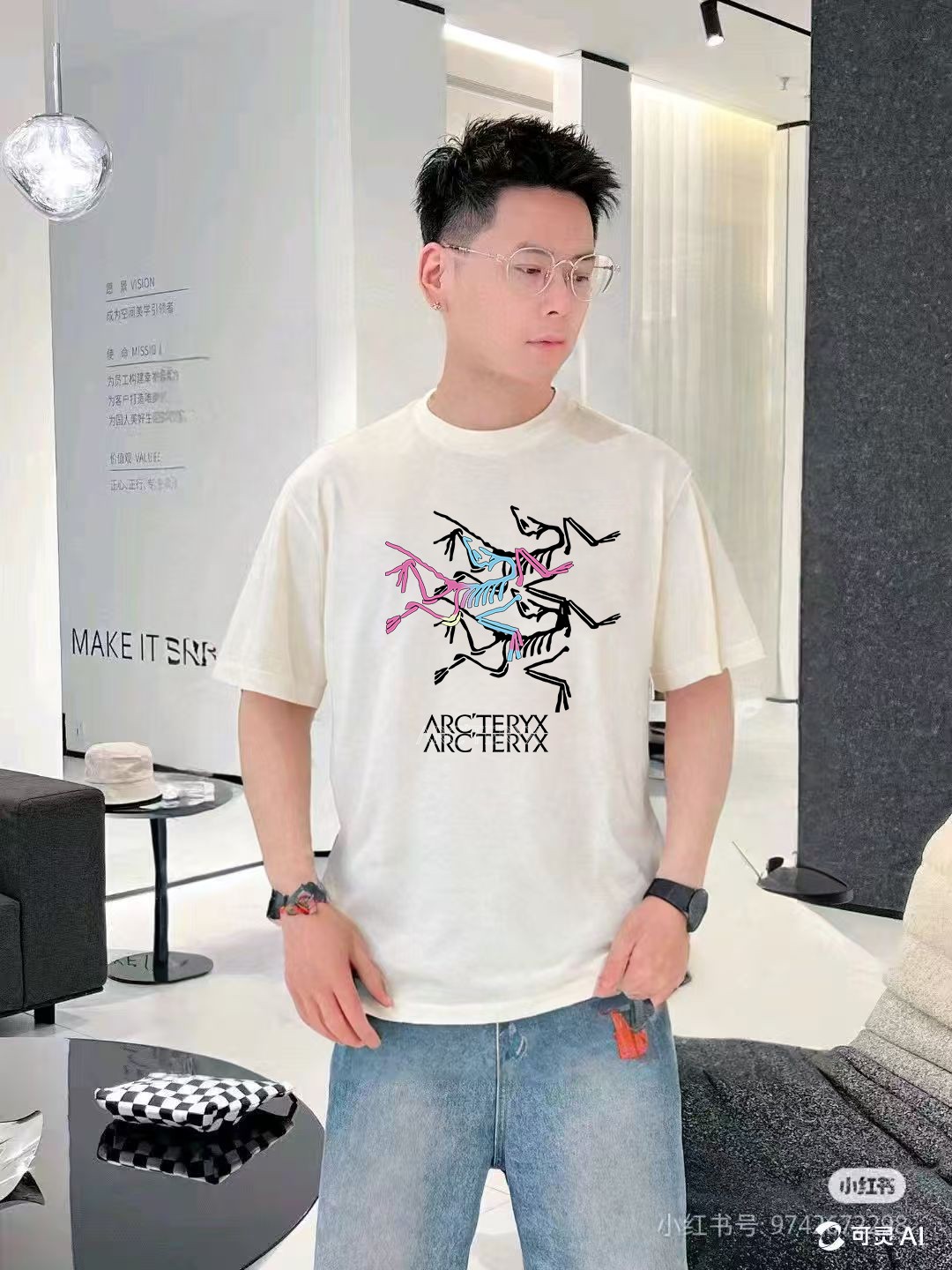 Arc'teryx 25ss Designer Graphic Print Crew Neck Short Sleeve T-Shirt 4 a1747221824436 0586