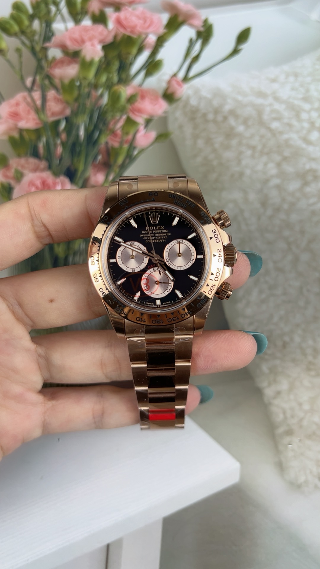NO:541704,VS 4131 v3 counterweight rose gold steel di,19860909VS 4131 v3配重 玫瑰金钢迪,,Watch