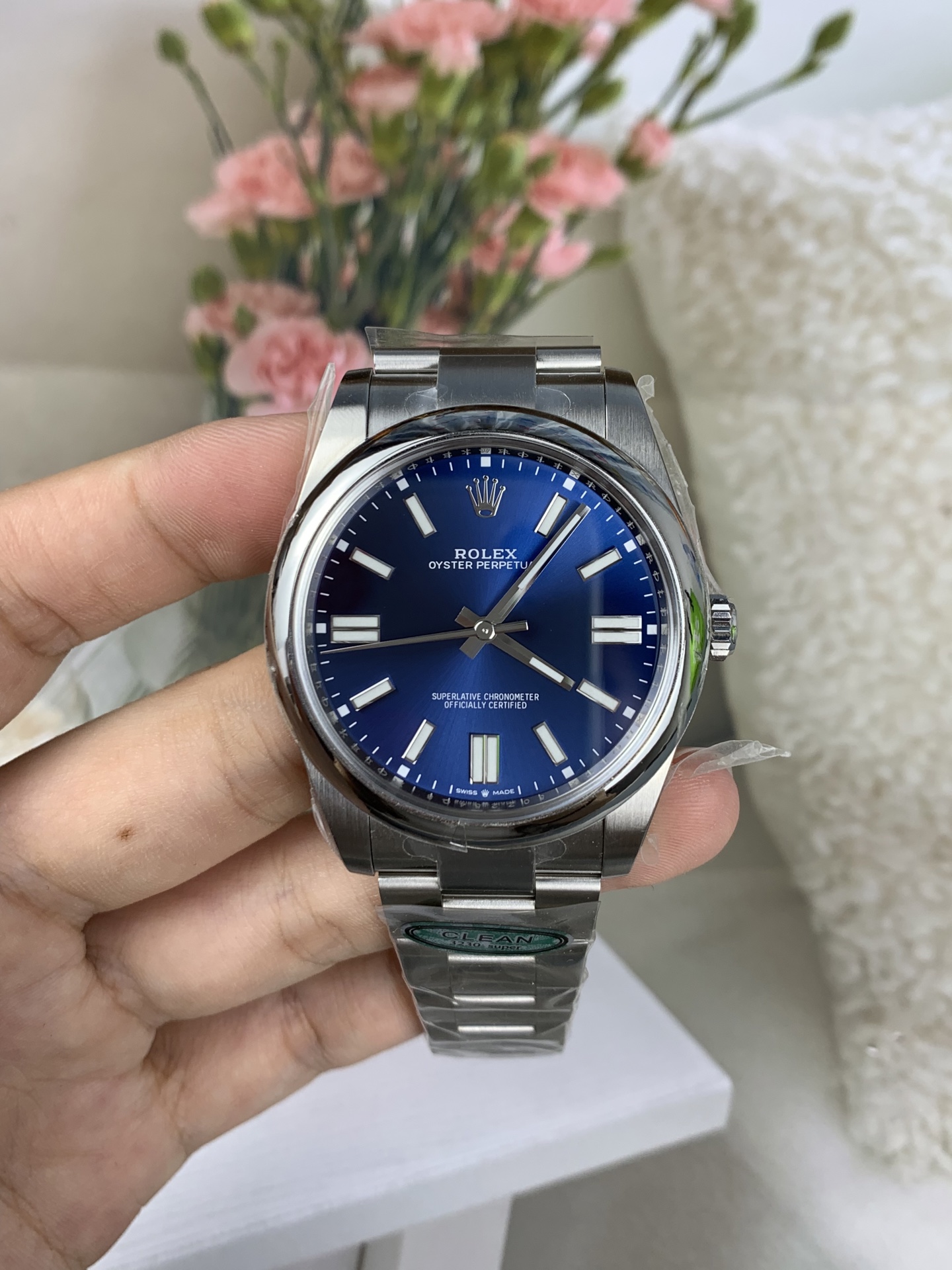 NO:553107,Blue plate oyster,19860909蓝盘蚝式,,Watch