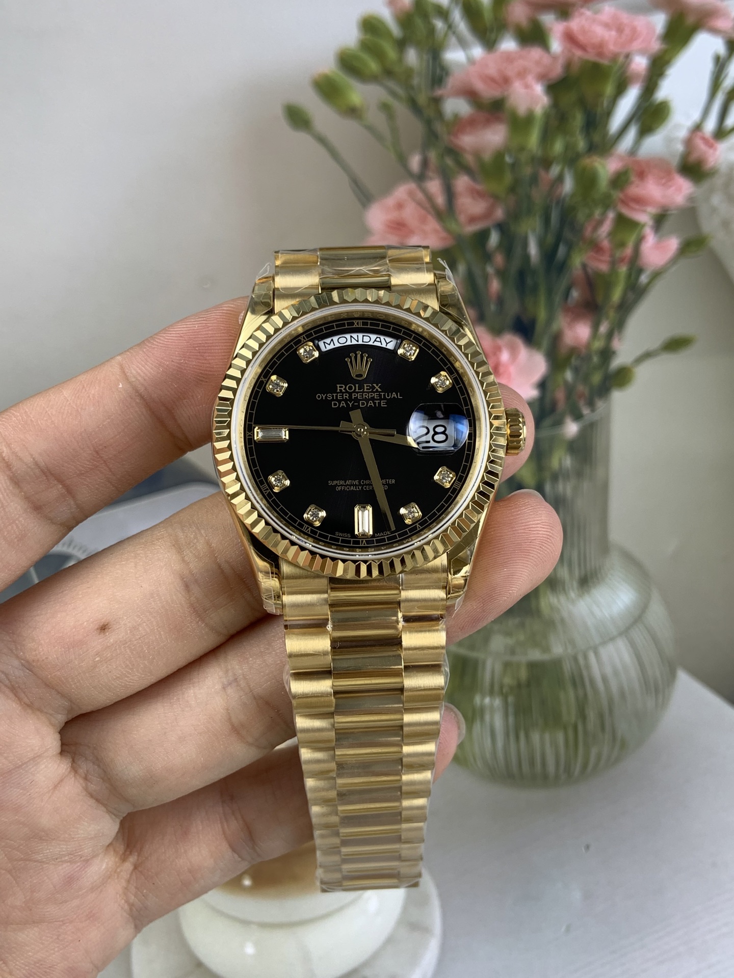 NO:553345,gs black rock candy log dd weighted version,19860909gs 黑冰糖日志dd 配重版,,Watch