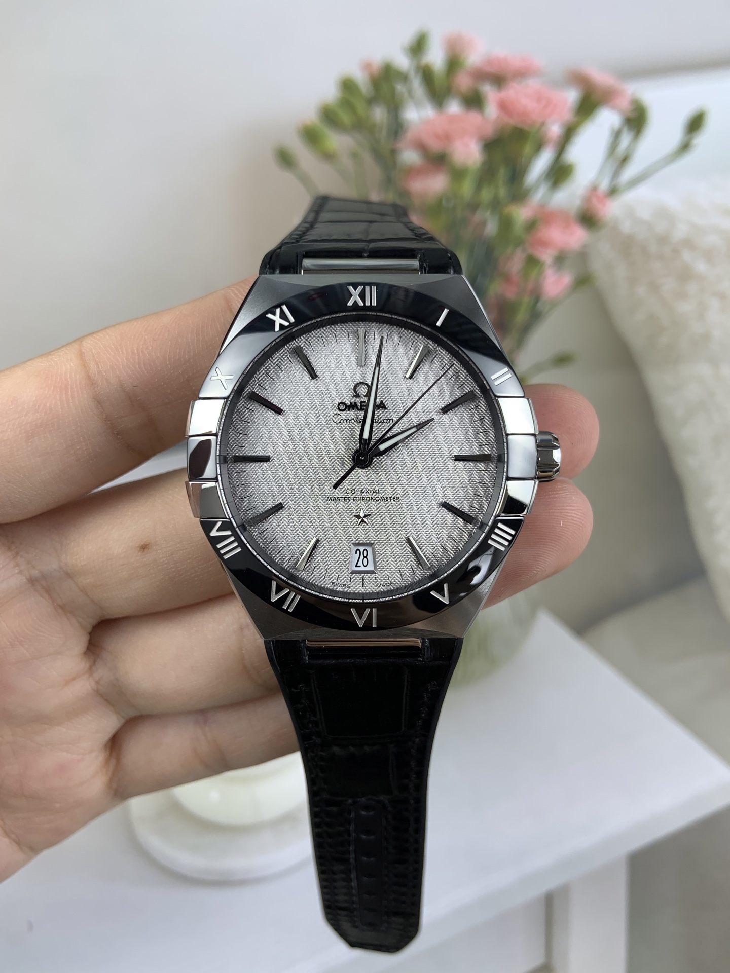 NO:553240,VS Constellation Five Generations Silk Gray Plate,19860909VS 星座五代 丝绸灰盘,,Watch