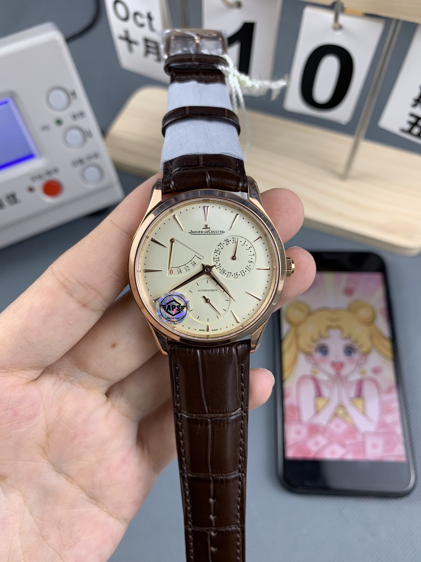 NO:553261,AS Jaeger-LeCoultre Master Ultra-Thin New Joker Rose Gold,,jaeger-lecoultre19860909AS 积家超薄大师 新款小丑 玫瑰金,,jaeger-lecoultre,Watch