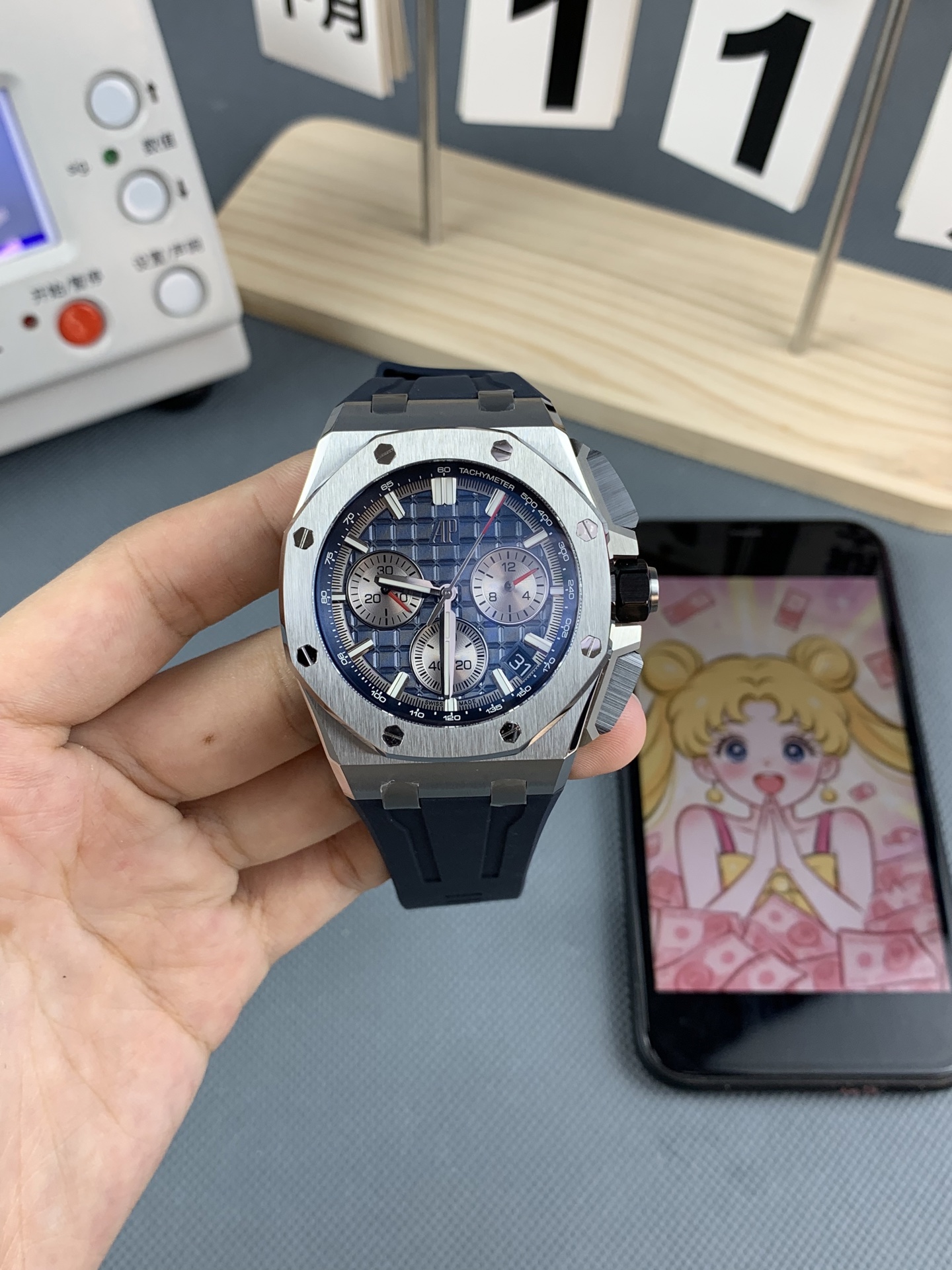 NO:553376,as New product Audemars Piguet 26420 steel blue,,audemars19860909as 新品 爱彼26420 钢蓝,,audemars,Watch