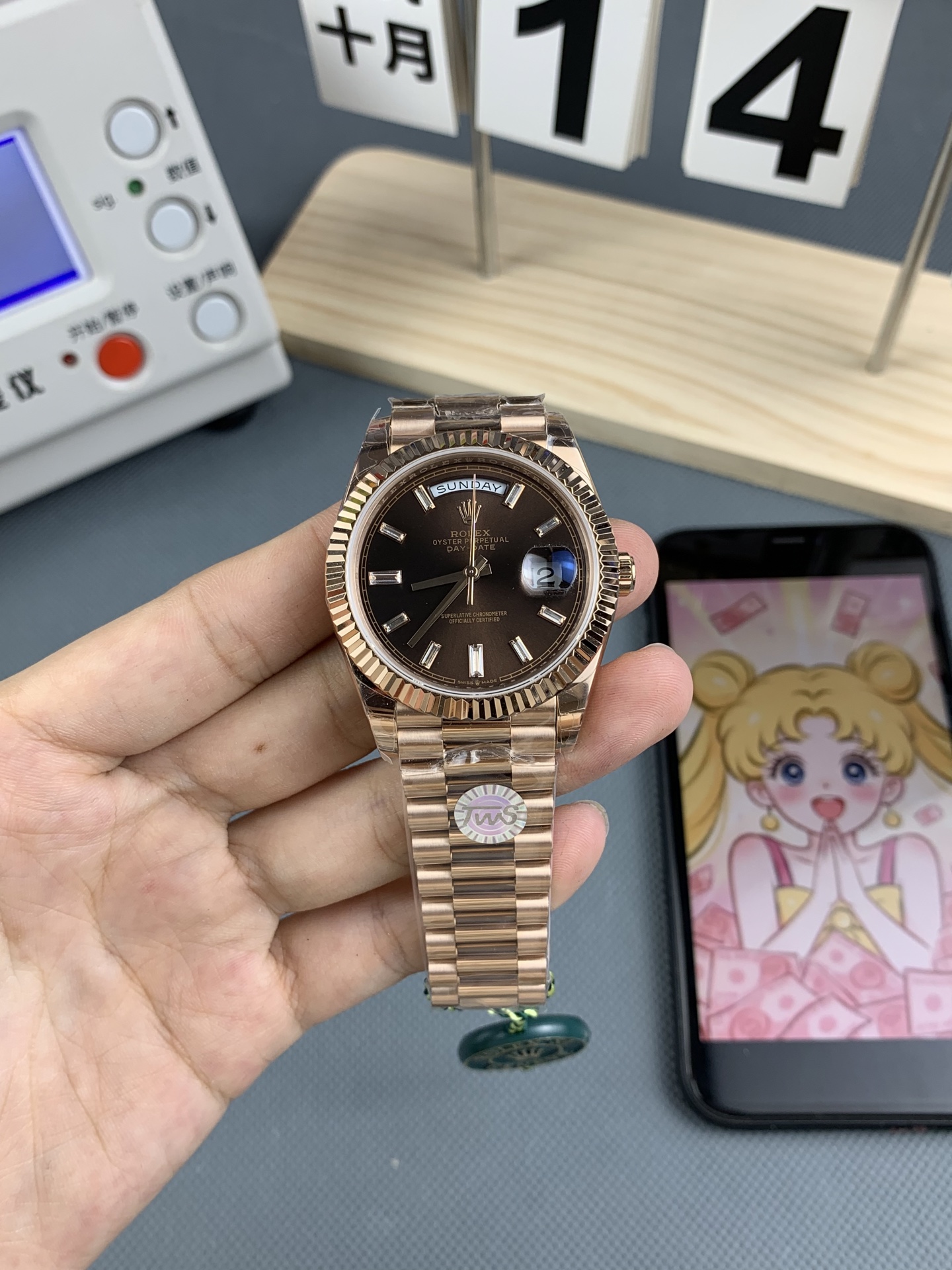 NO:553339,tws coffee diamond noodles rose gold dd,19860909tws 咖钻面 玫瑰金 dd,,Watch