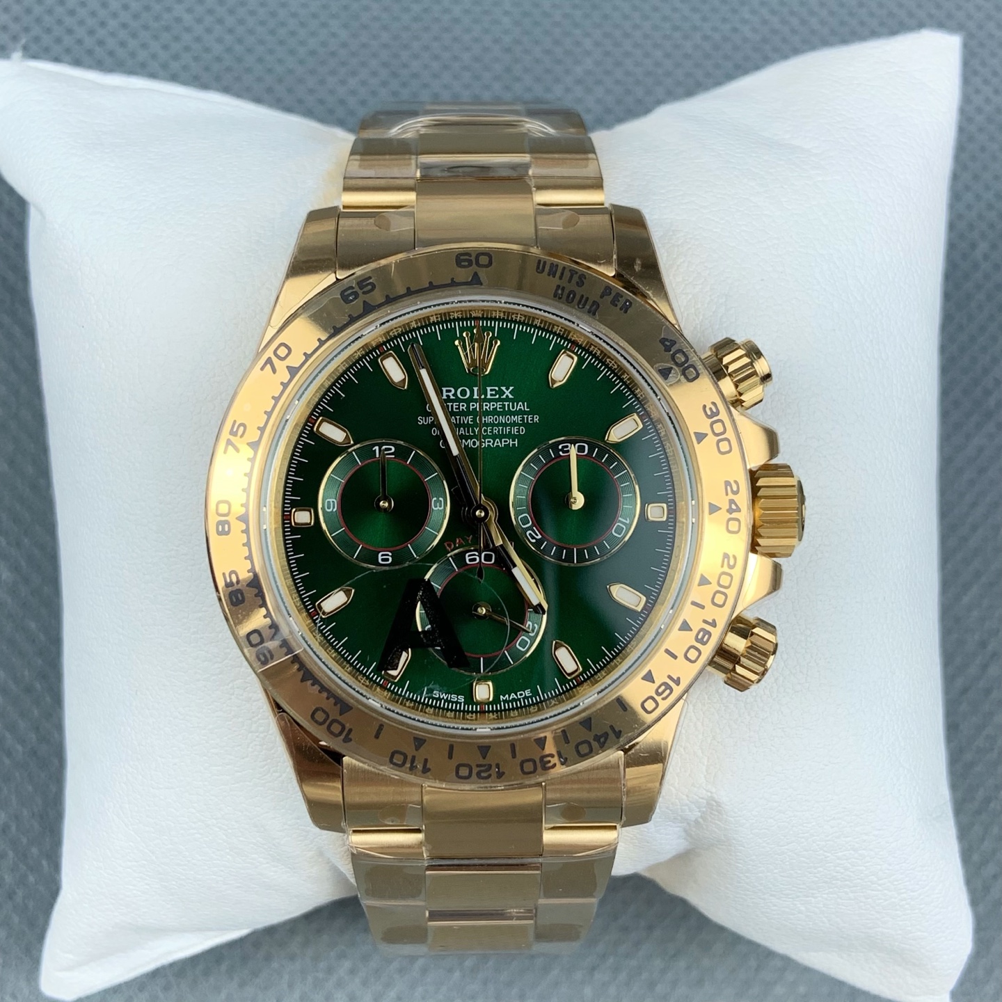 NO:641404,VS Green Gold Daytona V3 version/40mm/machine/counterweight 180G,19860909VS 绿金迪 迪通拿V3版/40mm/机/配重180G,,Watch