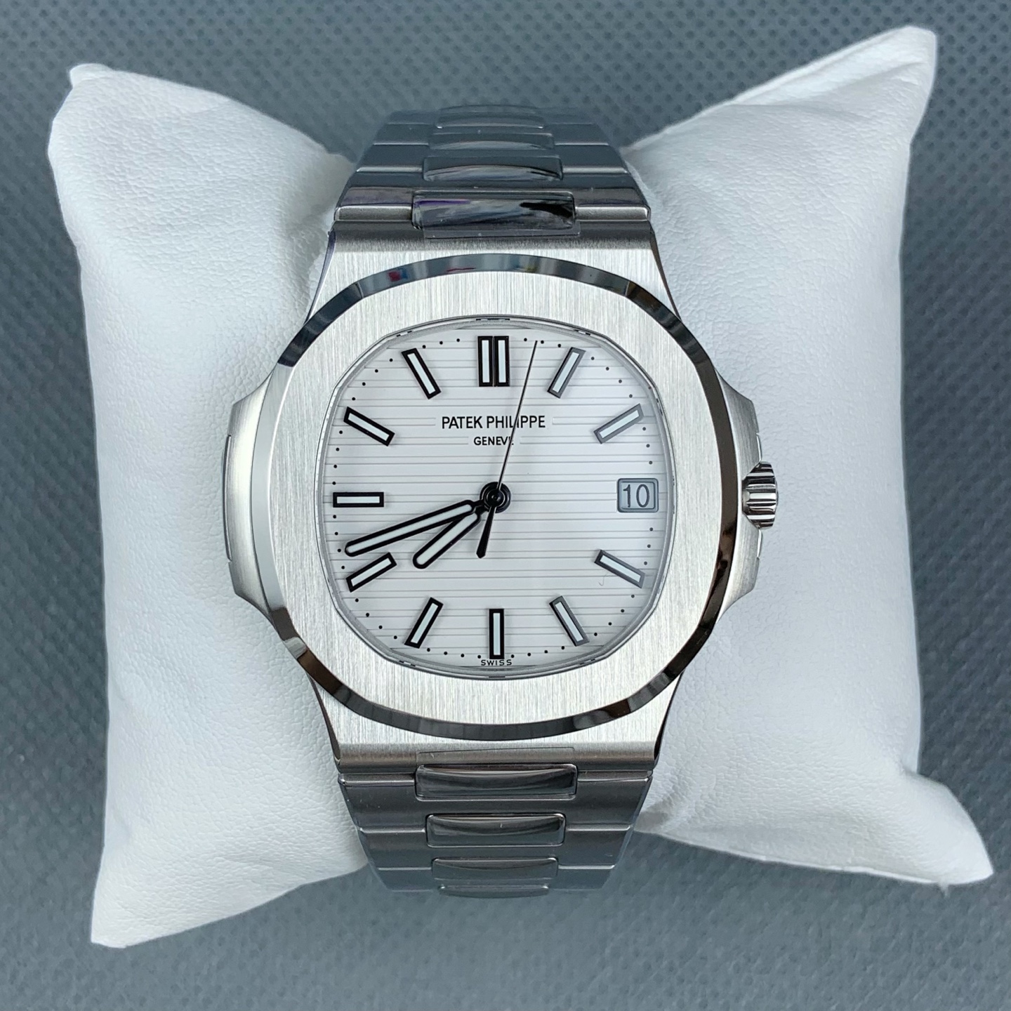NO:641405,3k nautilus white plate,198609093k 鹦鹉螺 白盘,,Watch