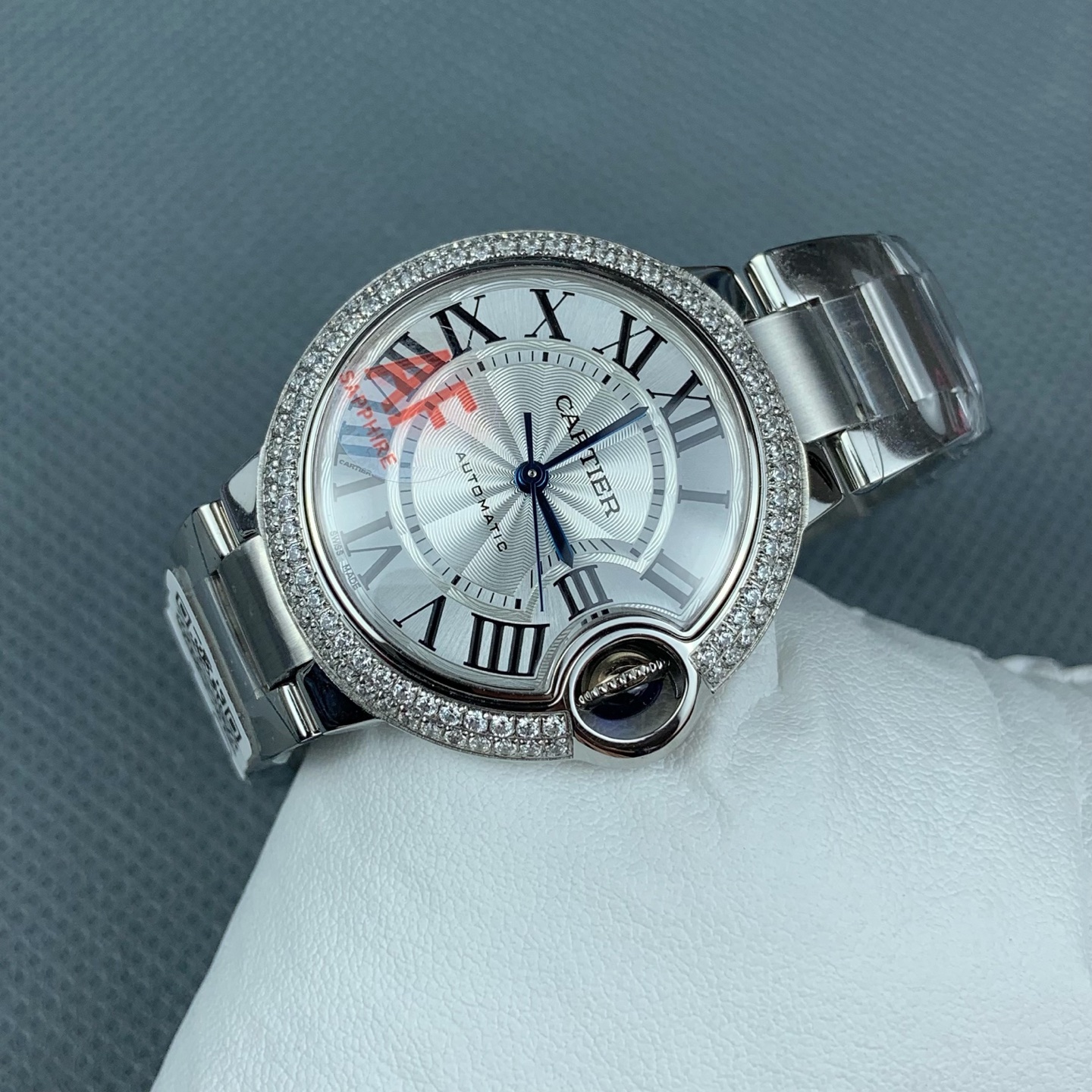 NO:641442,AF blue balloon double row diamonds,19860909AF 蓝气球 双排钻,,Watch