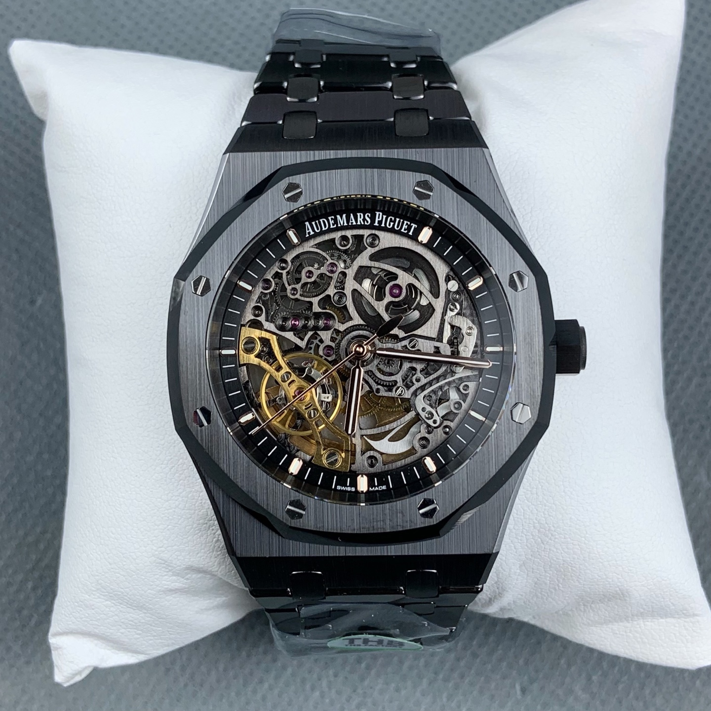 NO:641420,THB Audemars Piguet Royal Oak hollow black ceramic, audemars19860909THB 爱彼皇家橡树 镂空黑陶瓷,,audemars,Watch