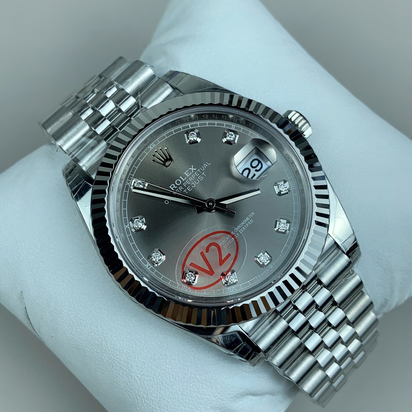 NO:662952,VS gray diamond log v2/41mm/Dandong movement,19860909VS 灰钻日志v2/41mm/丹东机芯,,Watch