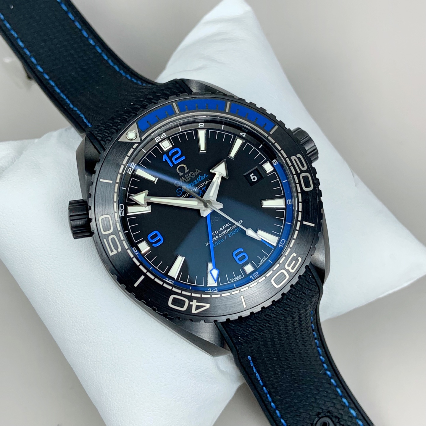 NO:670429,VS Seamaster Series/Deep Sea Blue/Full Ceramic Case/Dandong 8906 Integrated,19860909VS 海马系列/深海之蓝/全陶瓷表壳/丹东8906一体,,Watch