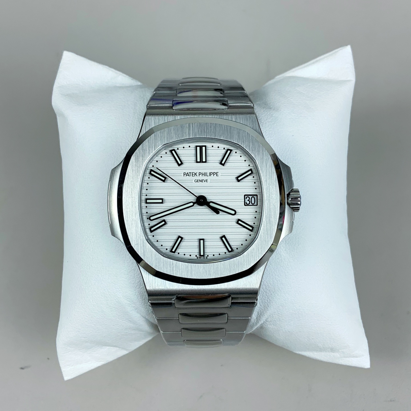 NO:726857,DDF Nautilus 5711/white steel strip/40mm,19860909DDF 鹦鹉螺5711 /白盘钢带/40mm,,Watch