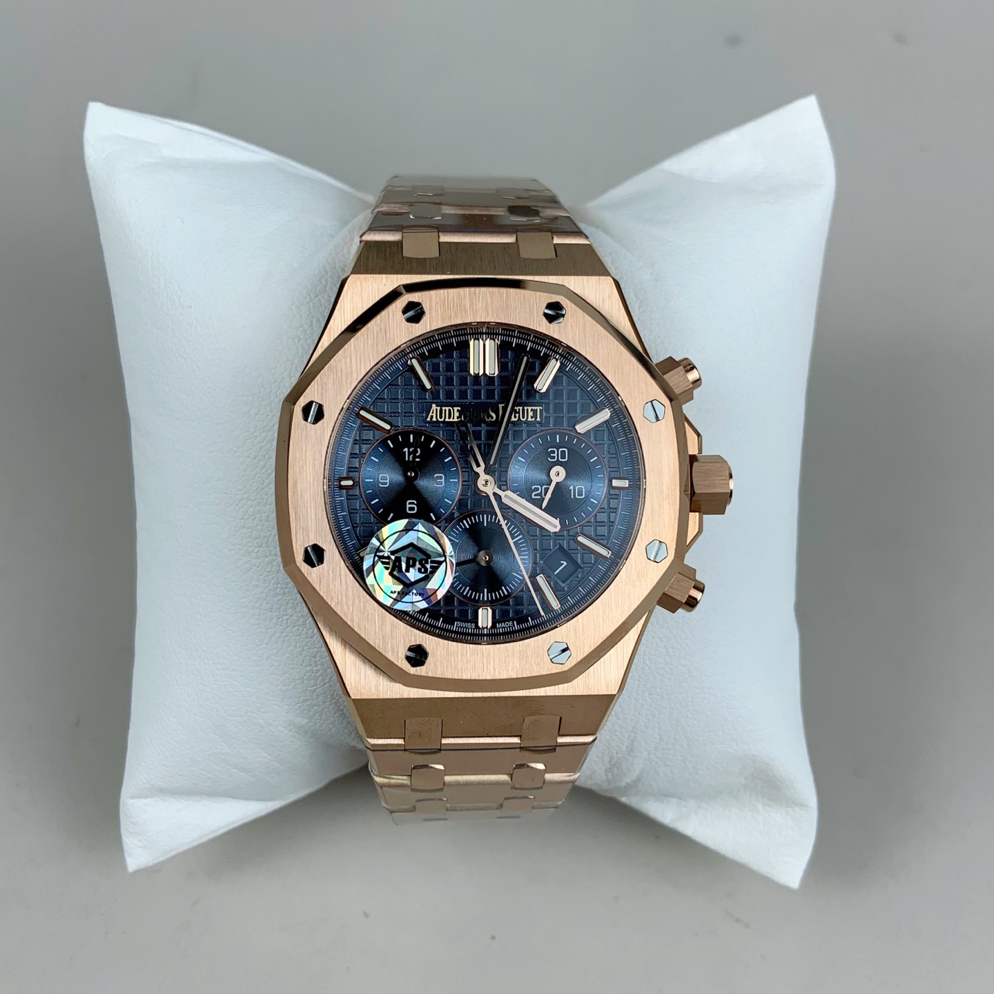 NO:726939,AS new product, Royal Oak 26715/rose gold blue plate/38mm/unisex!  ,19860909AS 新品,皇家橡树26715/玫瑰金蓝盘/38mm/男女通用！,,Watch