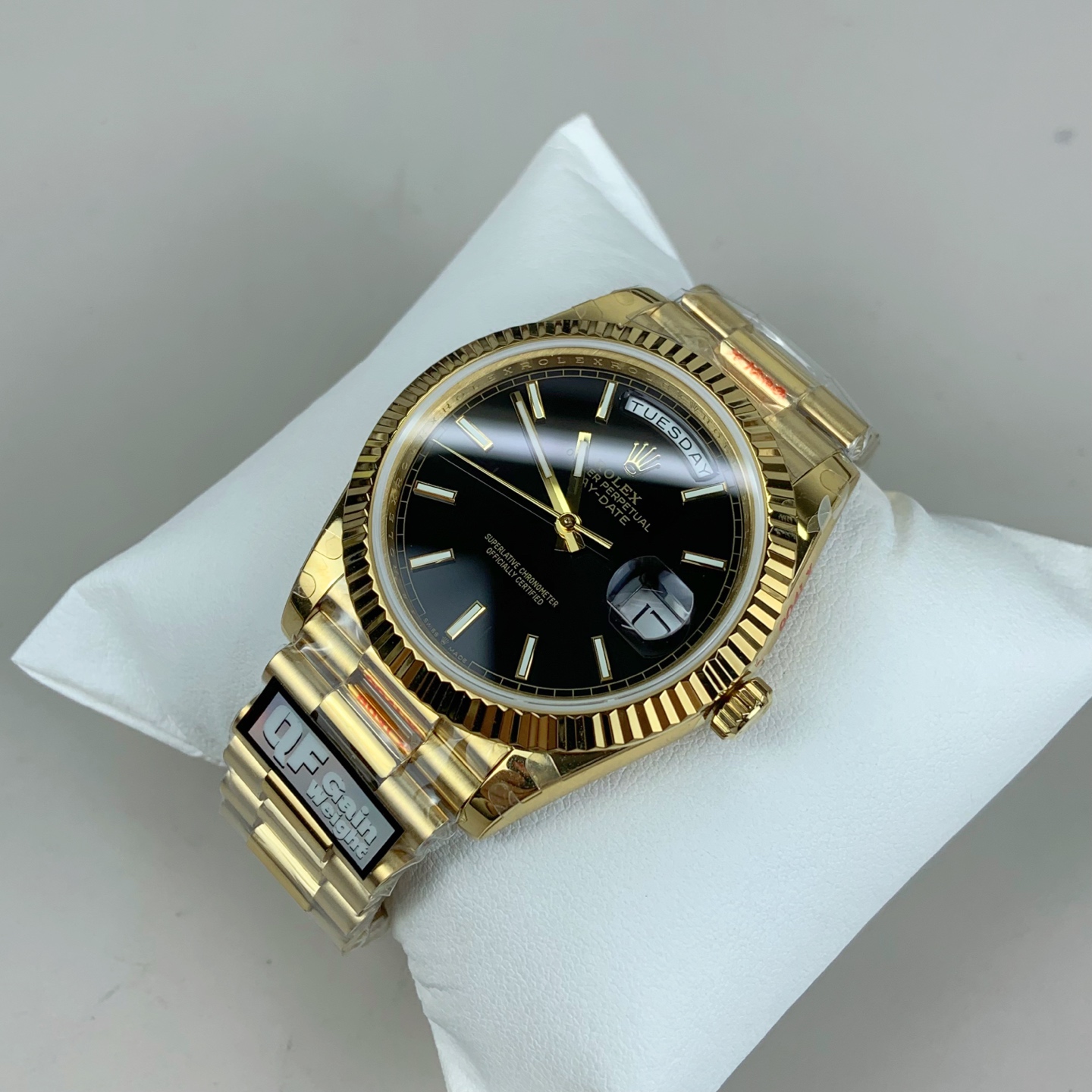 NO:726925,QF counterweight engraved log dd, v5 version/2836 machine/counterweight about 184 grams,19860909QF 配重 条刻日志dd,v5版本/2836机/配重184克左右,,Watch