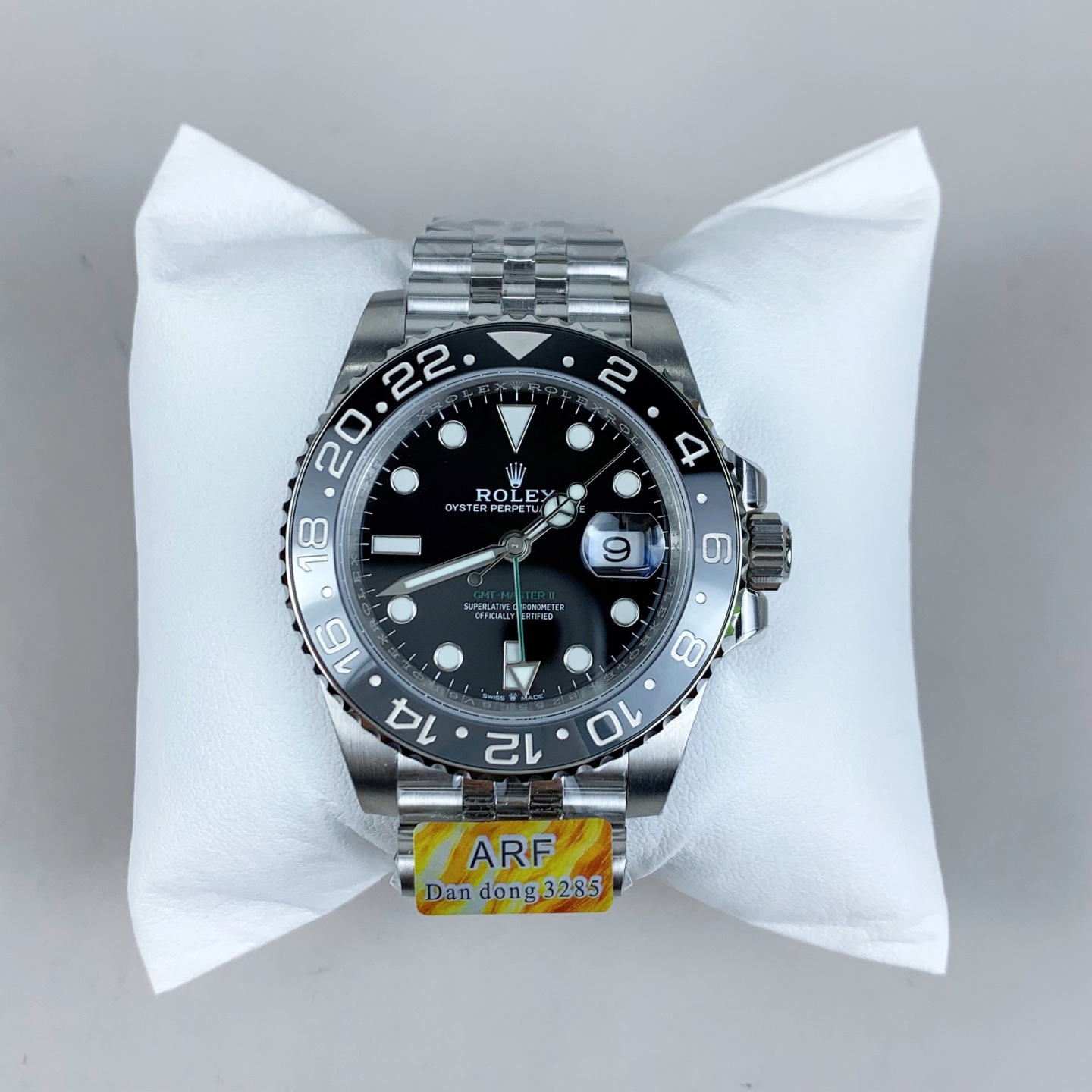 NO:726933,ARF Greenwich Black and Gray Preserved Egg/Dandong Machine,19860909ARF 格林尼治 黑灰皮蛋/丹东机,,Watch