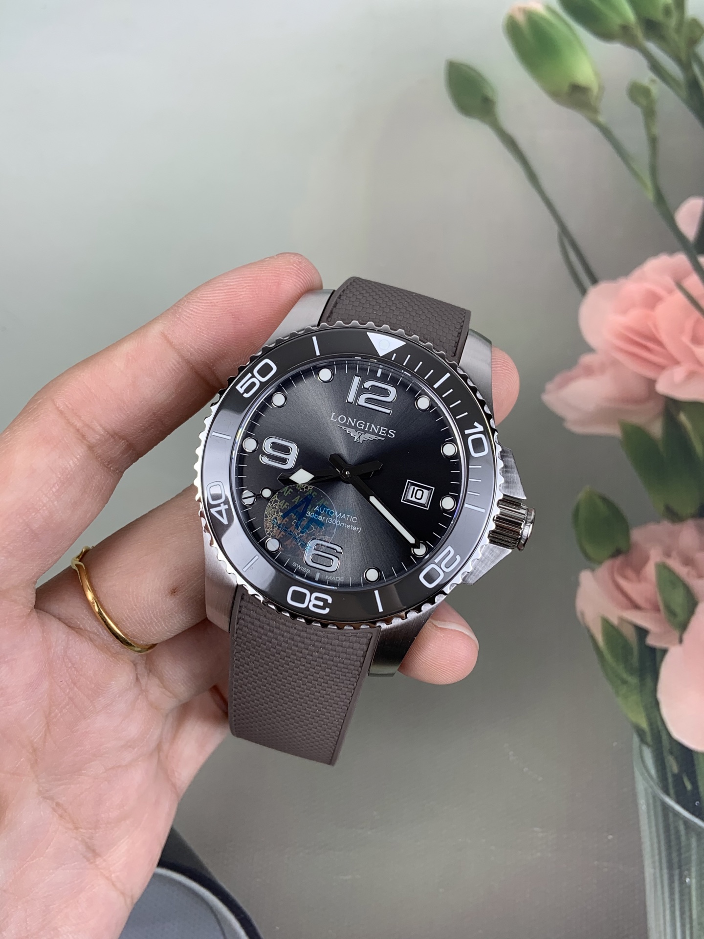 NO:728226,AF Concas/Gray Plate Tape Model,19860909AF 康卡斯/灰盘胶带款,,Watch