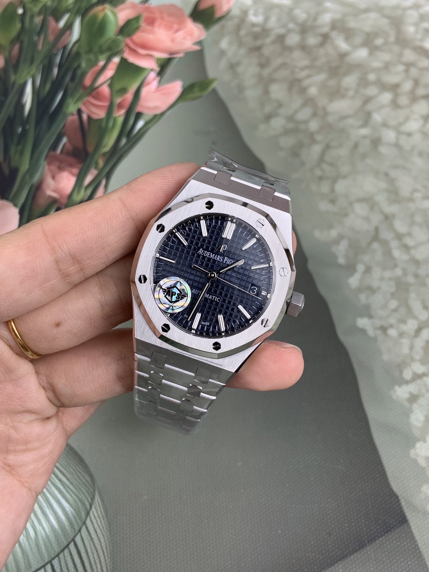 NO:728235,As Audemars Piguet Royal Oak/15450 Series/Blue Steel 37mm,,audemars19860909As 爱彼皇家橡树/15450系列/蓝钢37mm,,audemars,Watch