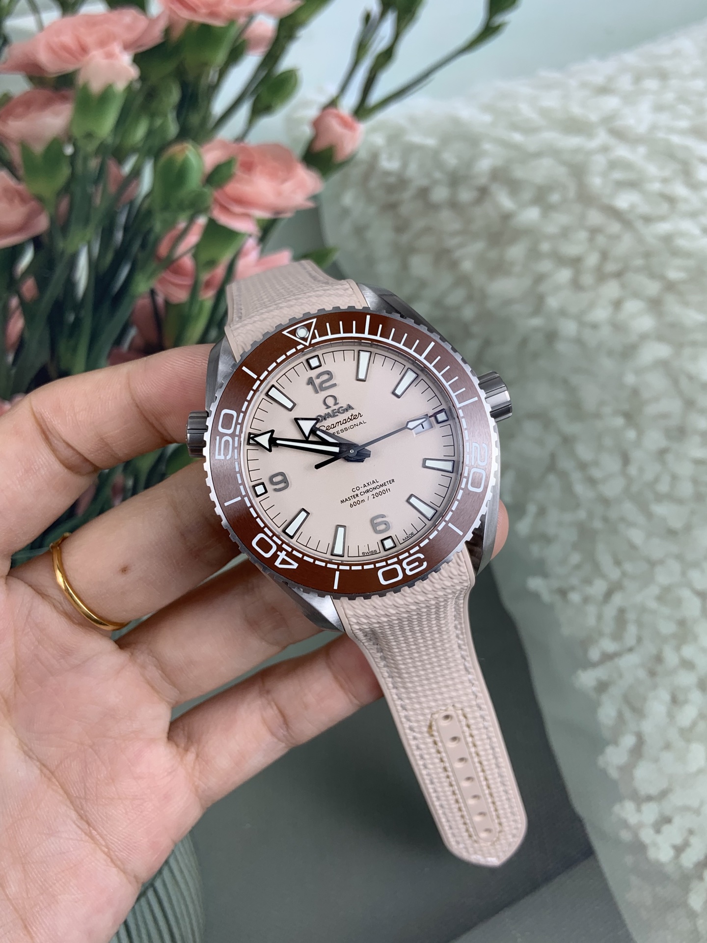 NO:728265,VS Haima/Ocean Universe 43.5mm/Desert Yellow Khaki Palette,19860909VS 海马 /海洋宇宙43.5mm/沙漠黄卡其色盘,,Watch