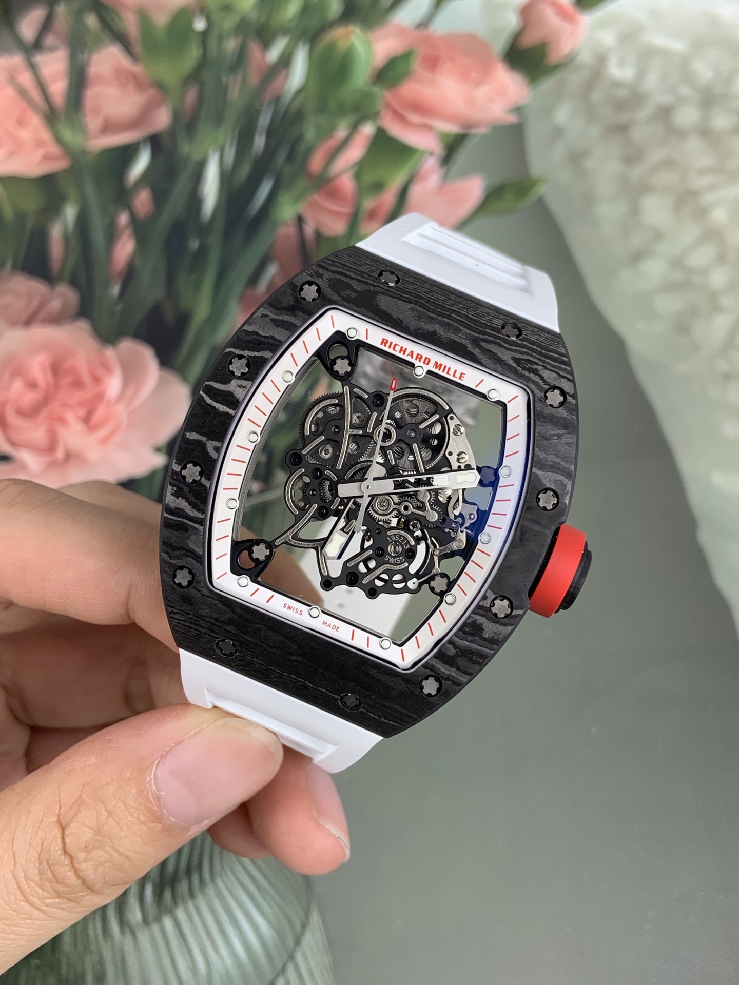 NO:741886,Aps richard rm carbon fiber,19860909Aps 理查德rm碳纤维,,Watch
