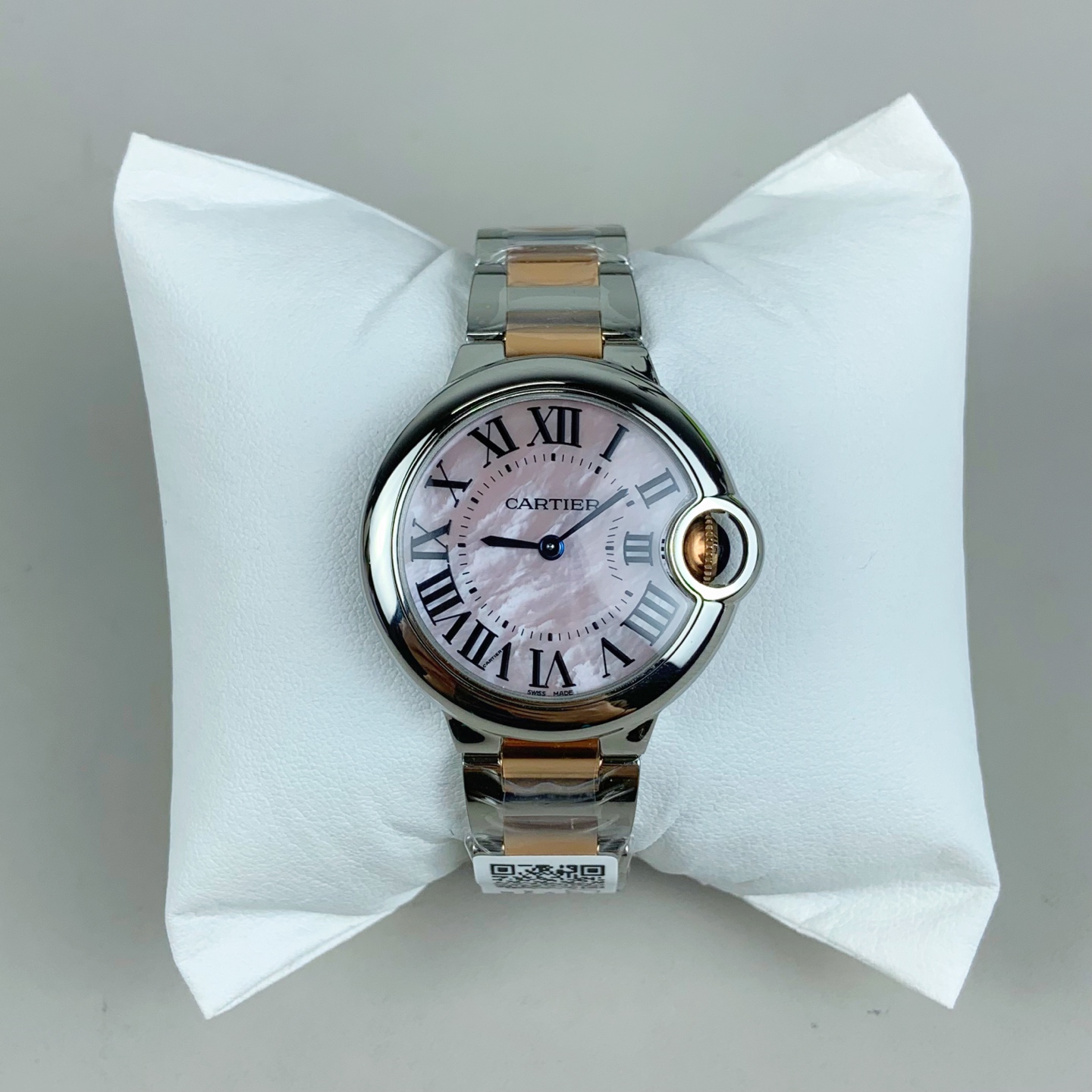 NO:741898,AF balloon gold model pink mother-of-pearl plate, 33 quartz,19860909AF 气球 间金款 粉贝母盘,33石英,,Watch