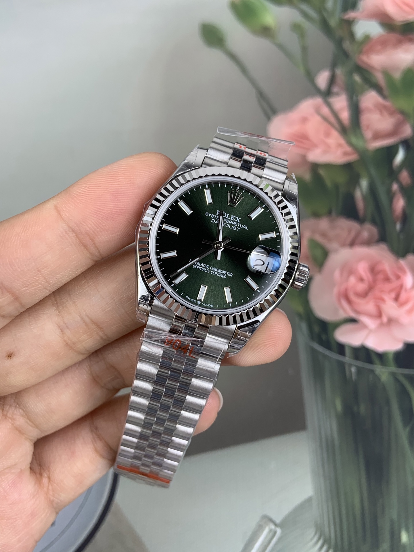 NO:944281,GS diary for women/31mm2236 machine/green disk,19860909GS 日志女款/31mm2236机/绿盘,,Watch