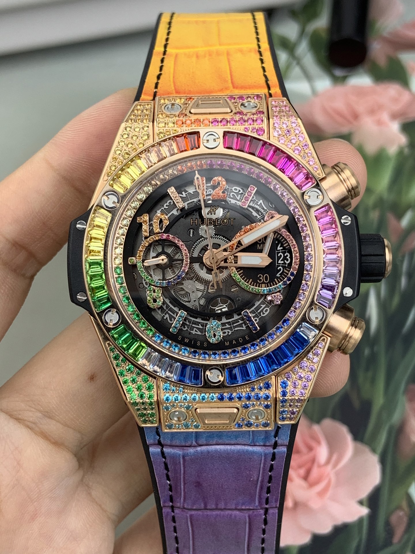 NO:821738,BBF Rainbow Circle Big Bang,19860909BBF 彩虹圈 大爆炸,,Watch