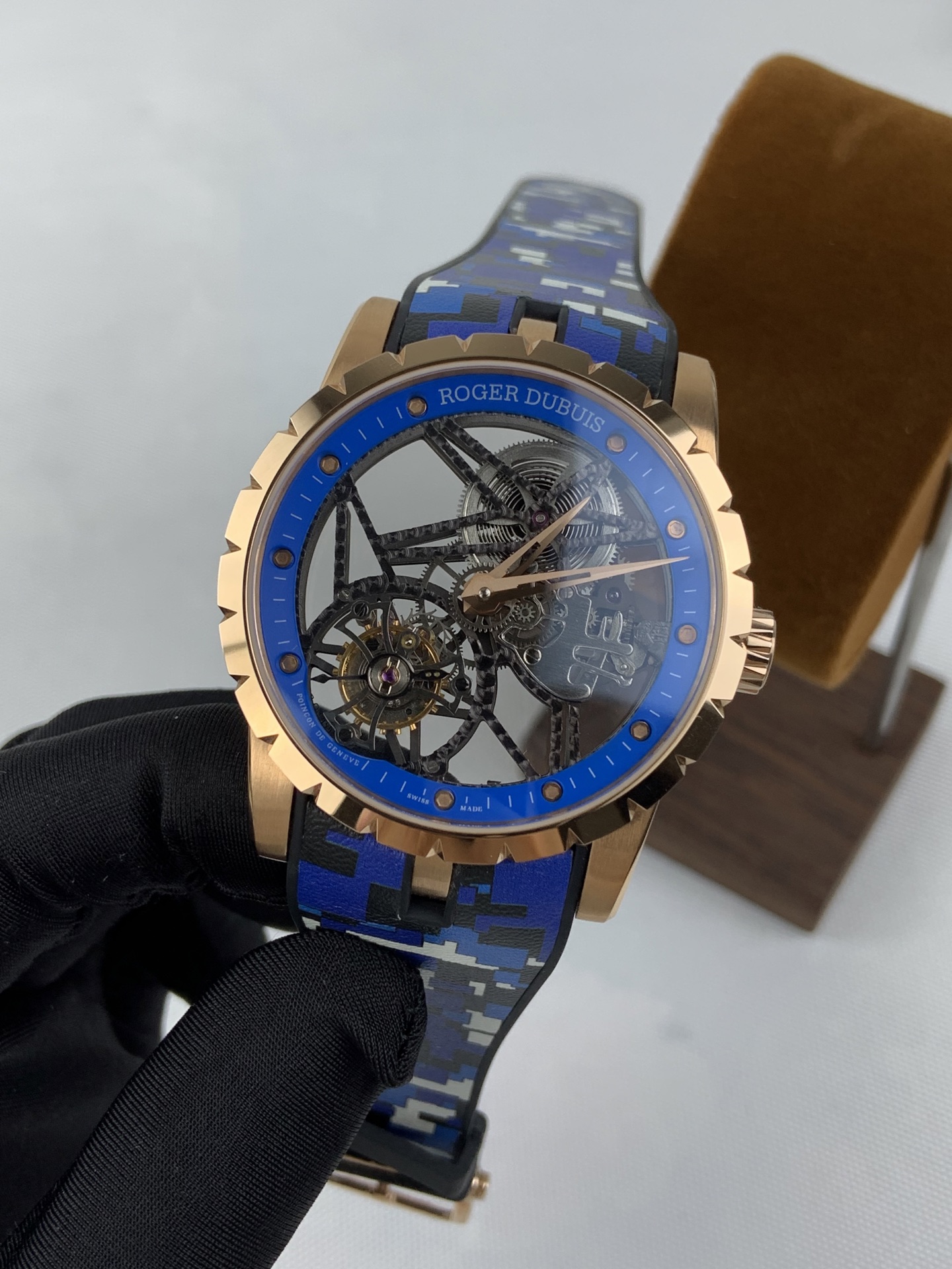 NO:821776,NEW/Bbr Roger Dubuis King Series/Latest v4 version/Skeleton Tourbillon,19860909NEW/Bbr 罗杰杜彼王者系列/最新v4版本/镂空陀飞轮,,Watch