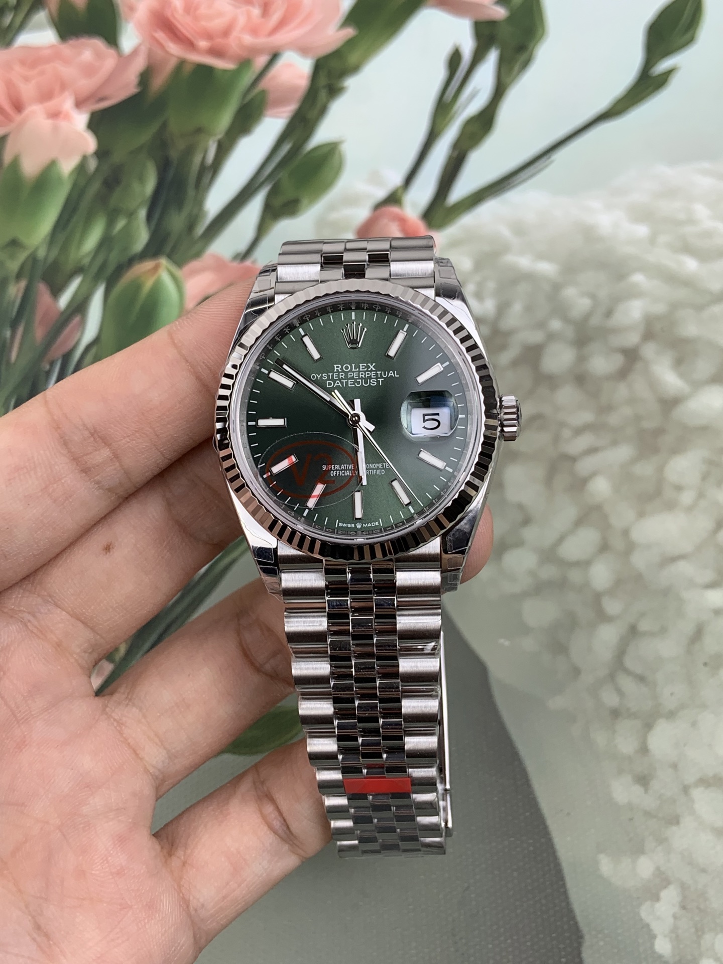 NO:821756,VS 36 log green bar V2 version,19860909VS 36日志绿条V2版,,Watch