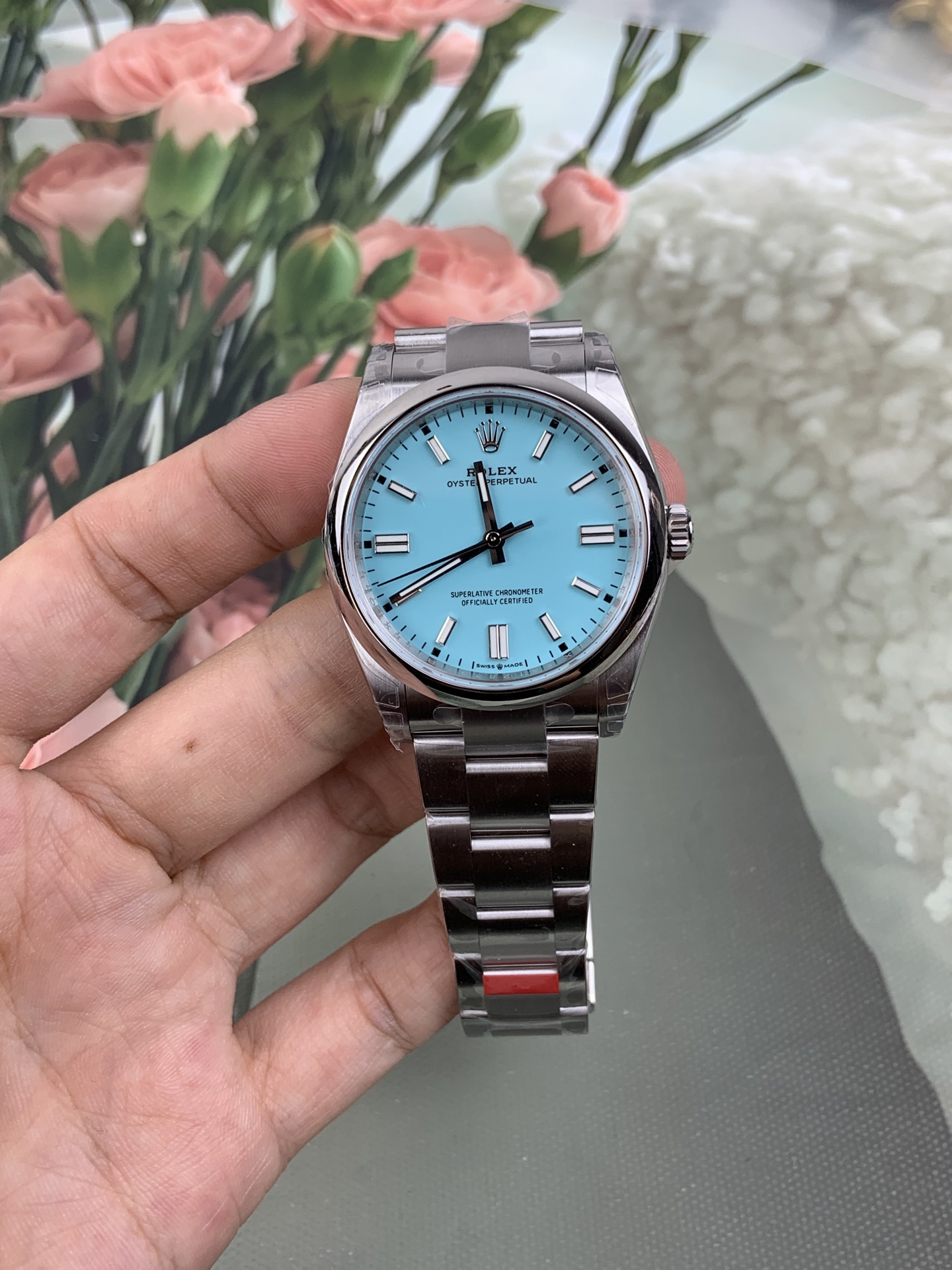 NO:821800,VS Tiffany blue/36mm Perpetual/Dandong machine,,tiffany19860909VS 蒂芙尼蓝/36mm 恒动/丹东机,,tiffany,Watch