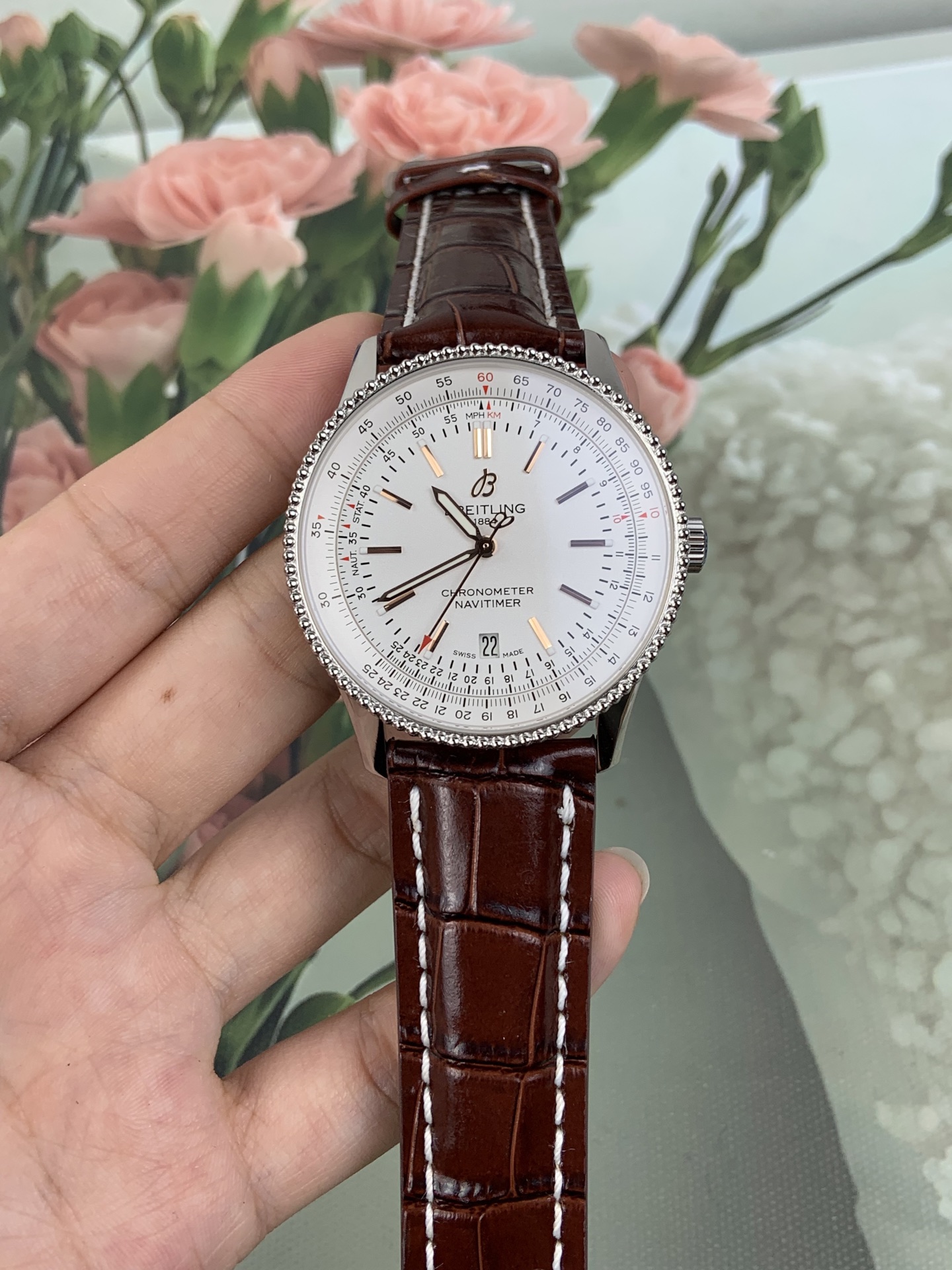 NO:821817,Bls Breitling Navitimer,,breitling19860909Bls 百年灵 航空计时,,breitling,Watch