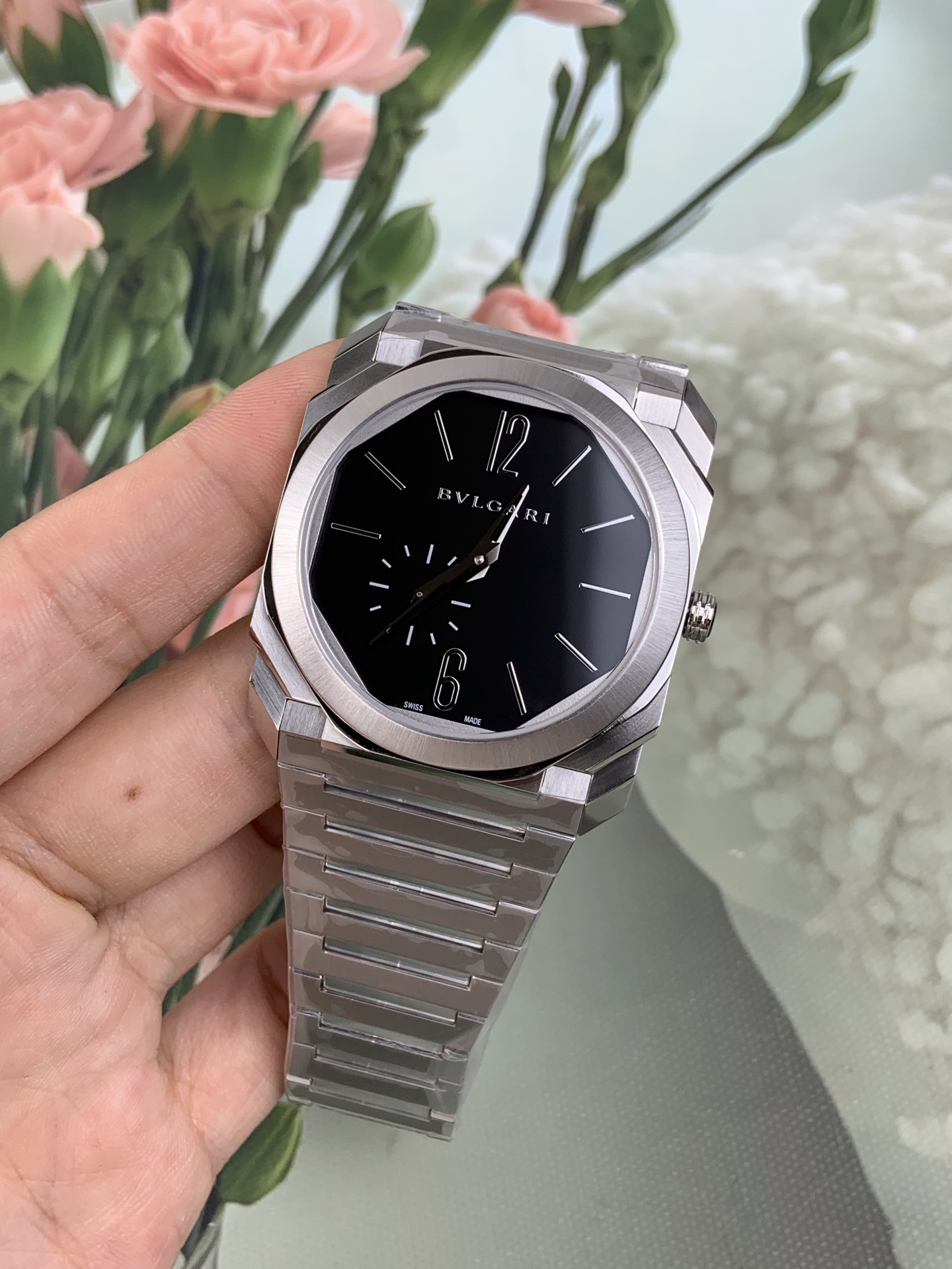 NO:821827,BV Bulgari OCTO titanium case/40x7mm/Pearl Tuo customized mechanical movement/weight 80g,,bottega veneta,bvlgari19860909BV 宝格丽OCTO钛壳/40x7mm/珍珠陀定制机械机芯/重量80g,,bottega veneta,bvlgari,Watch
