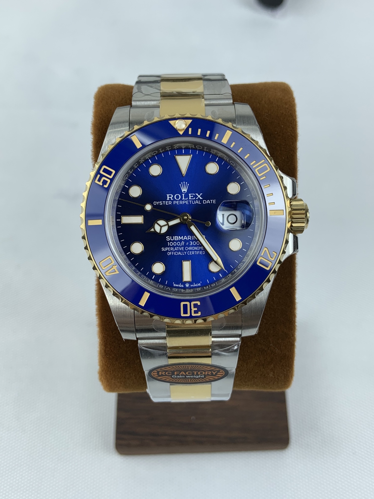 NO:821788,RC gold and blue ghost/counterweight model,19860909RC 间金蓝鬼/配重款,,Watch