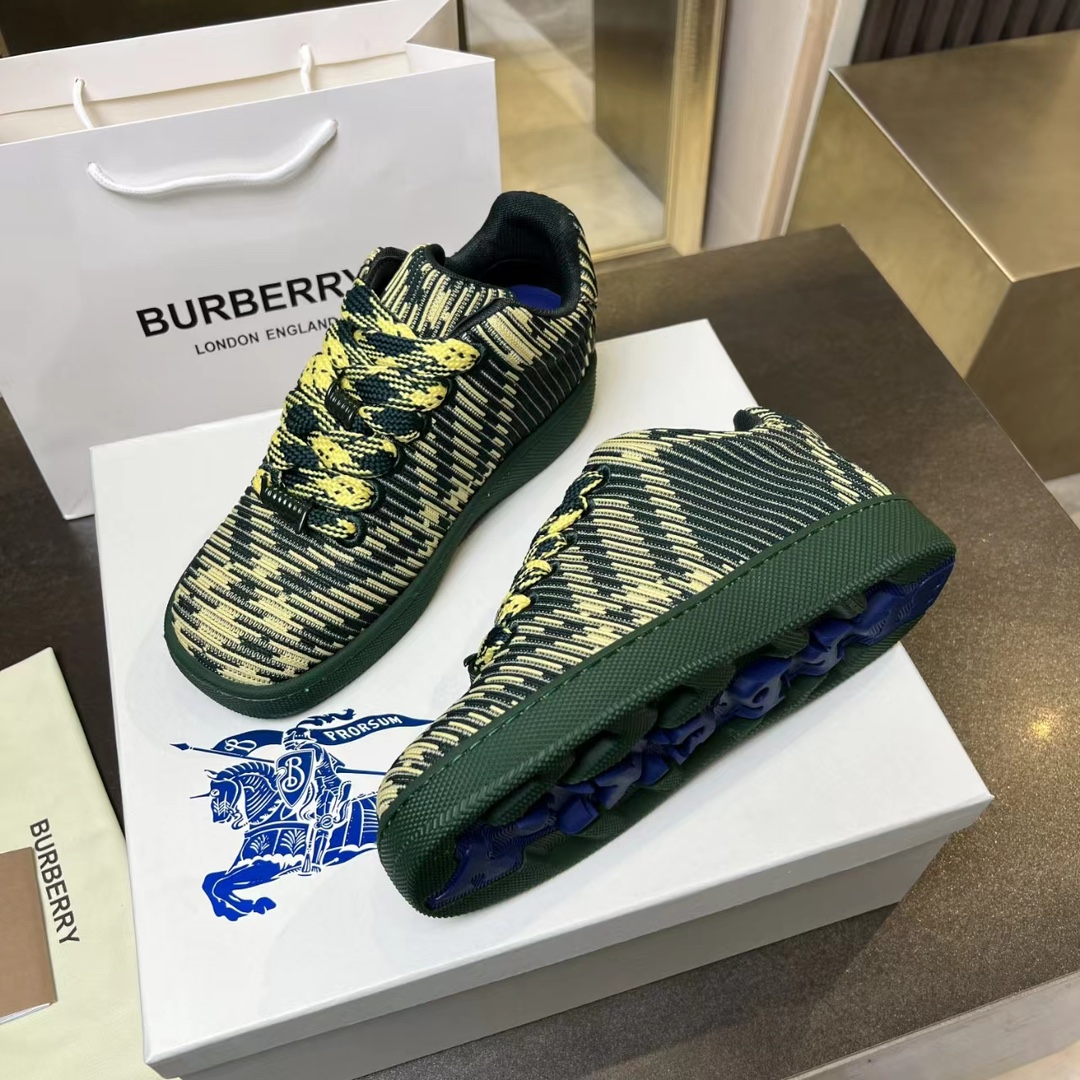 Burberry 2024 Italian-Manufactured Ballistic Nylon Sneakers with Unique Design and Features - 图片 4