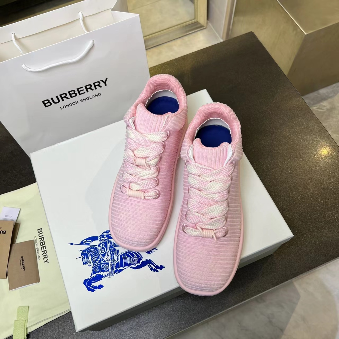 Burberry 2024 Italian Sneakers: Ballistic Nylon, Grid Pattern, Liner-Shaped Shoelaces, Bobley File Engraving. - 图片 4