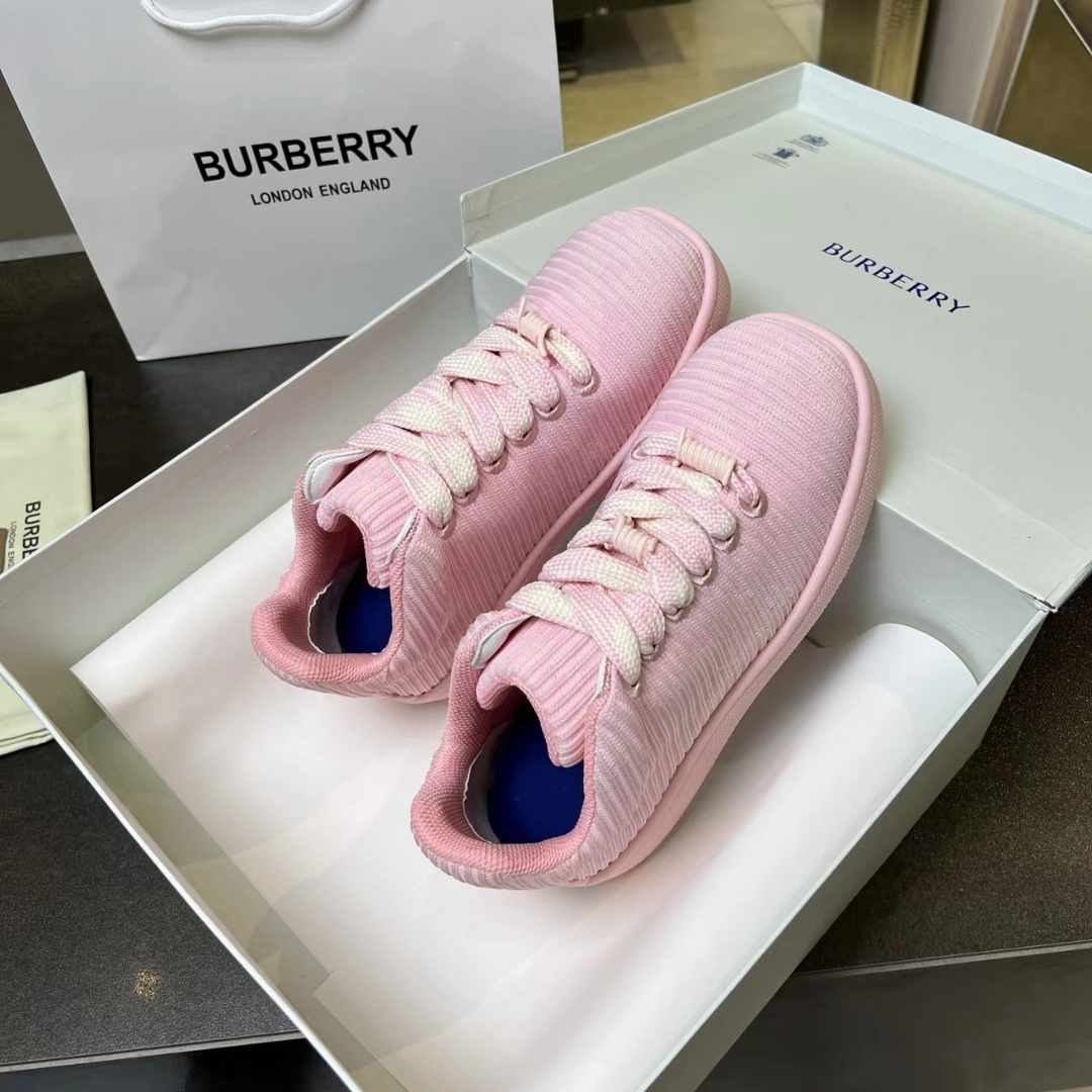 Burberry 2024 Italian Sneakers: Ballistic Nylon, Grid Pattern, Liner-Shaped Shoelaces, Bobley File Engraving. - 图片 5