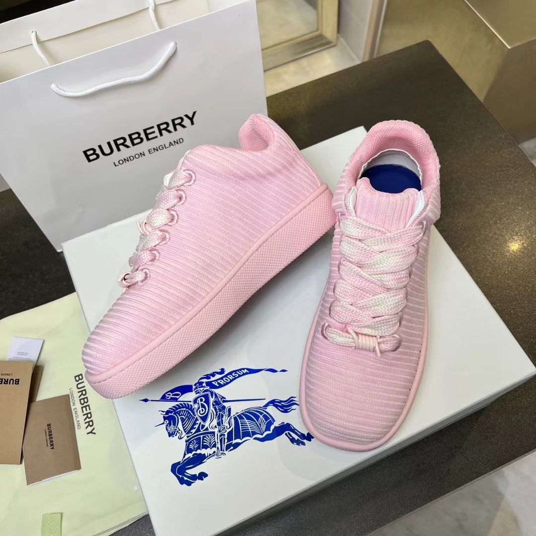 Burberry 2024 Italian Sneakers: Ballistic Nylon, Grid Pattern, Liner-Shaped Shoelaces, Bobley File Engraving. - 图片 6