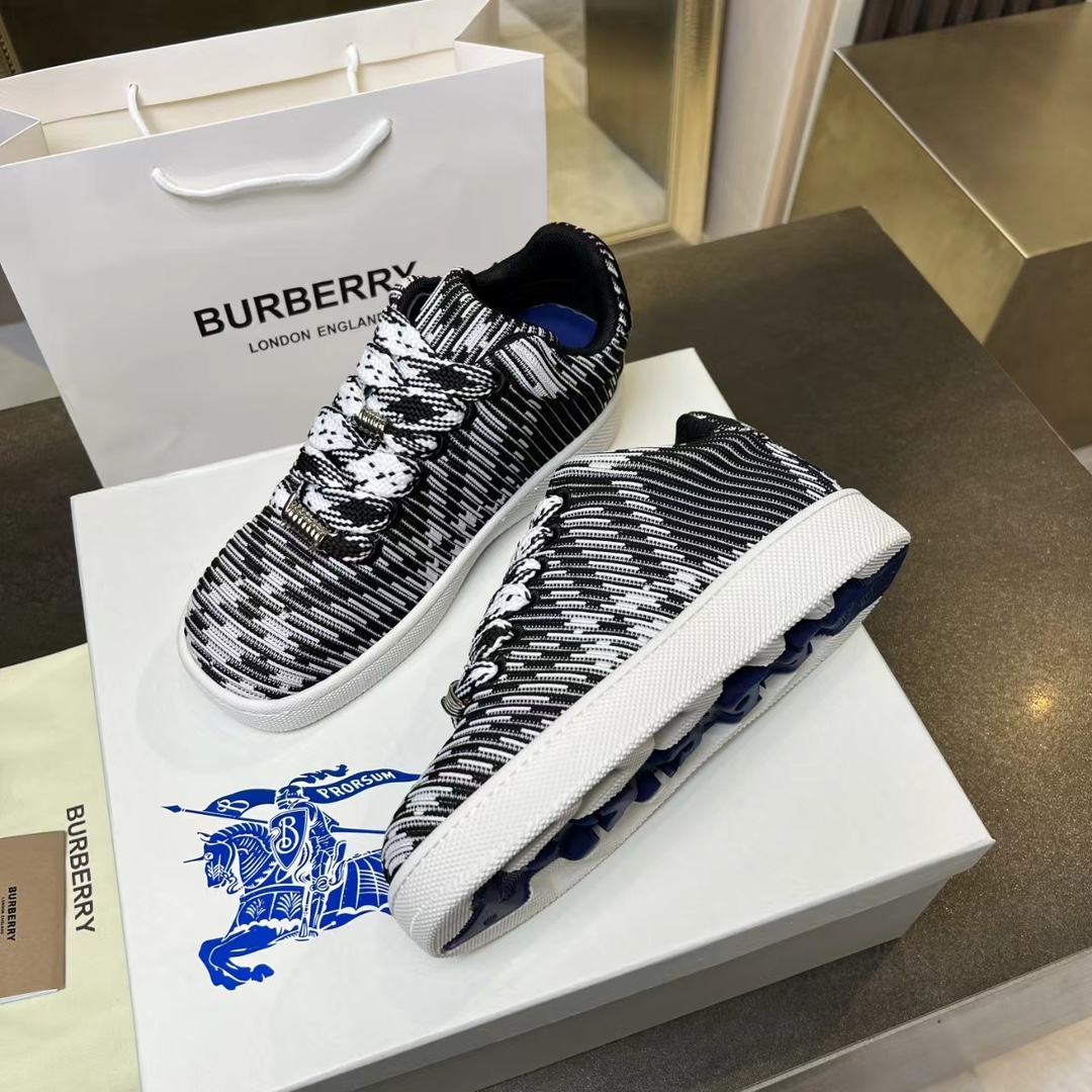 Burberry 2024 Ballistic Nylon Sneakers with Grid Pattern: Features and Sizes. - 图片 5