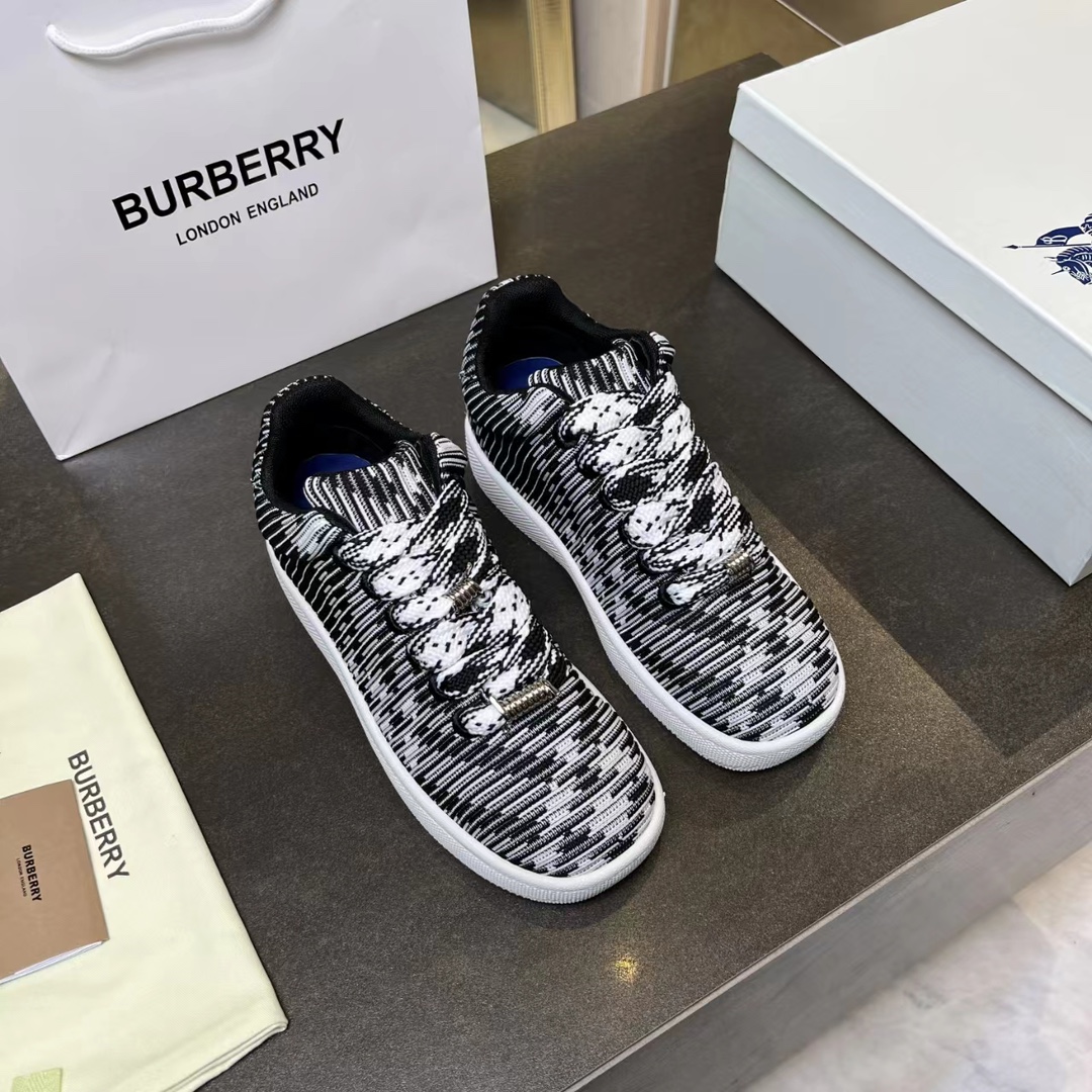 Burberry 2024 Ballistic Nylon Sneakers with Grid Pattern: Features and Sizes. - 图片 2