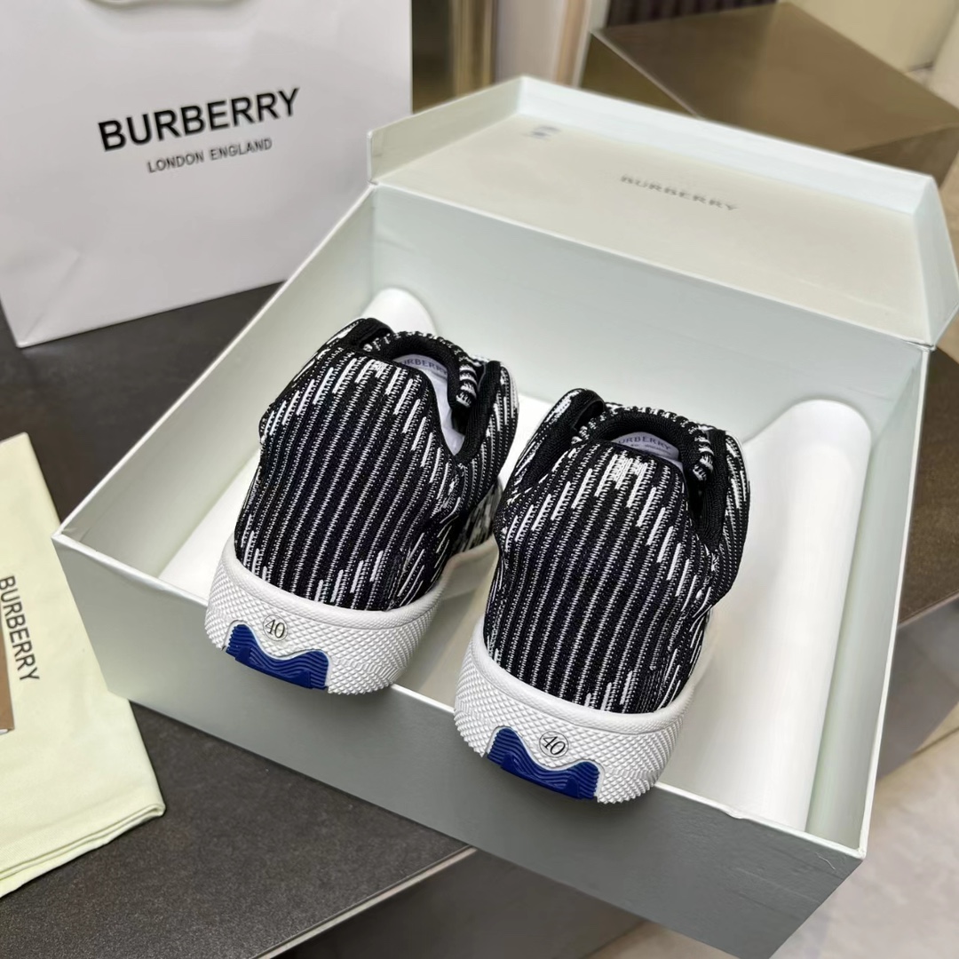 Burberry 2024 Ballistic Nylon Sneakers with Grid Pattern: Features and Sizes. - 图片 8