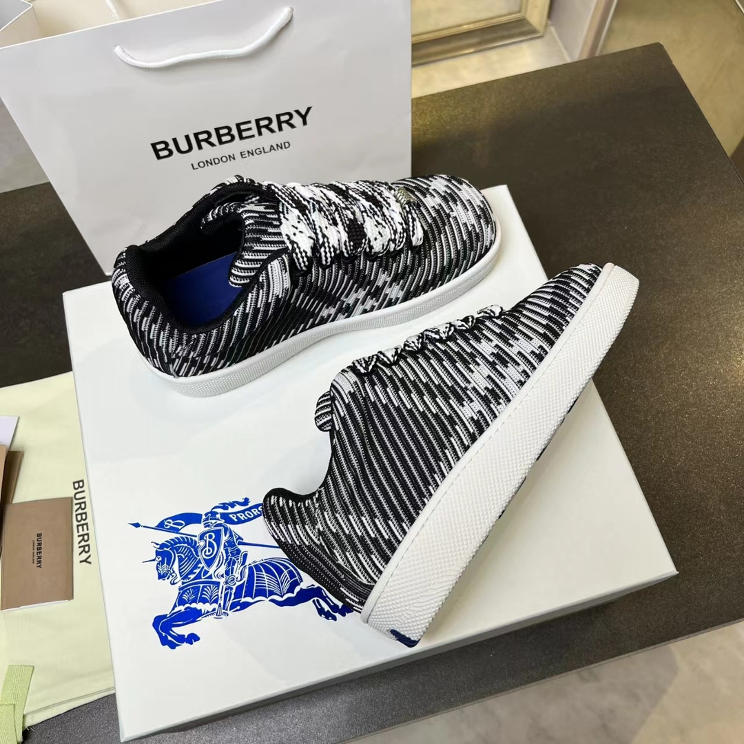 Burberry 2024 Ballistic Nylon Sneakers with Grid Pattern: Features and Sizes. - 图片 7
