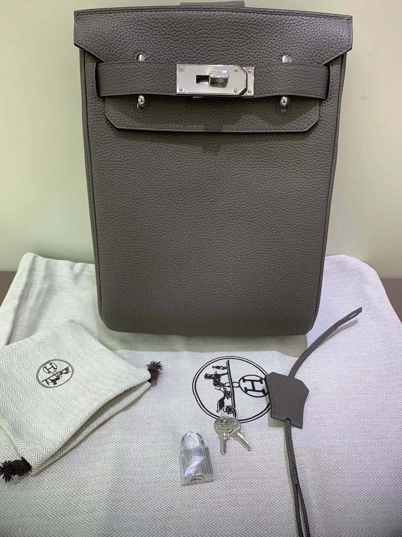 REAL 1:1 HAC A DOS HERMES BACKPACK ETAIN PHW