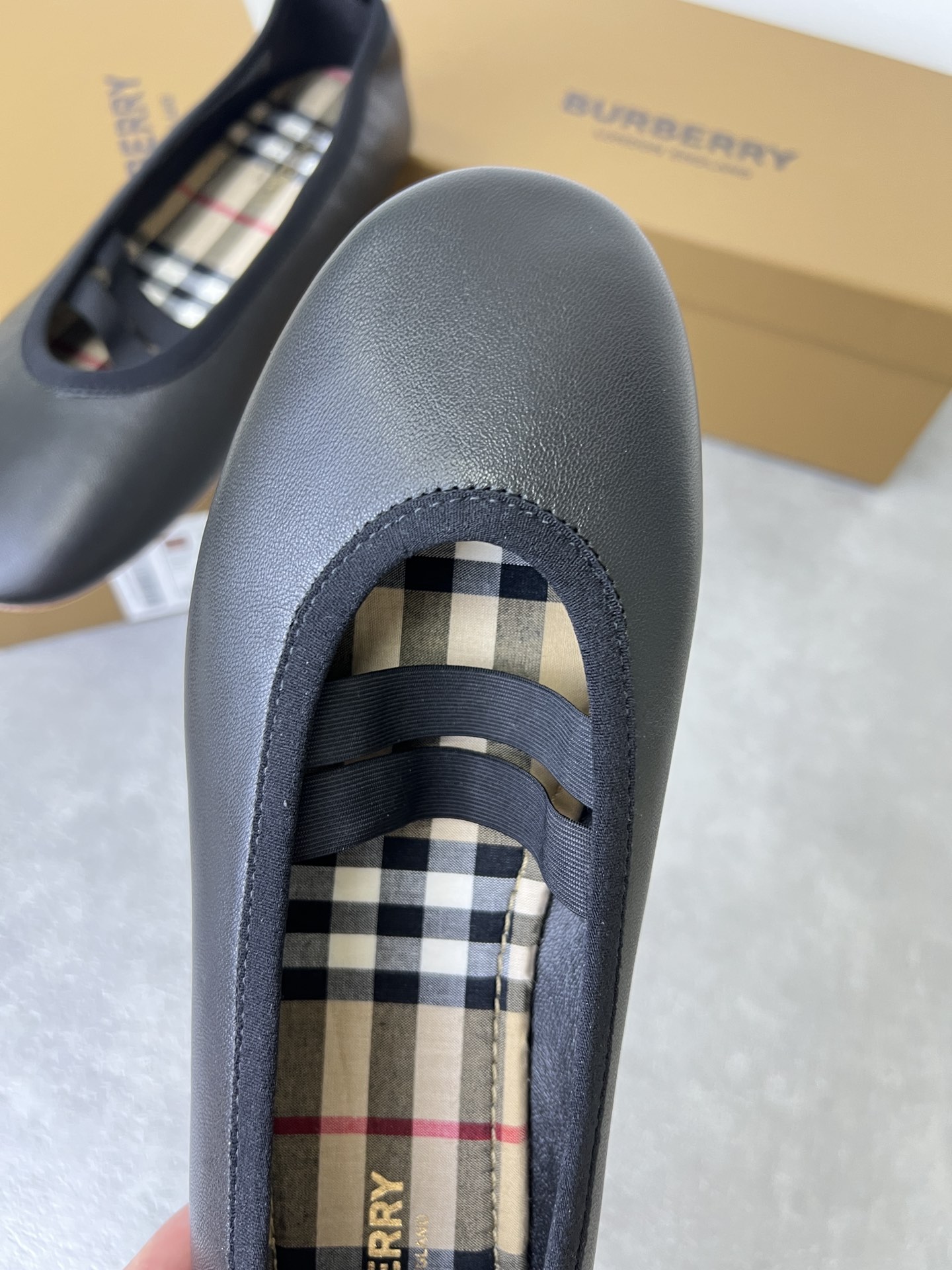 NO:225289,Black details, ballet shoes19860909黑色细节,芭蕾舞鞋,Women's Shoes