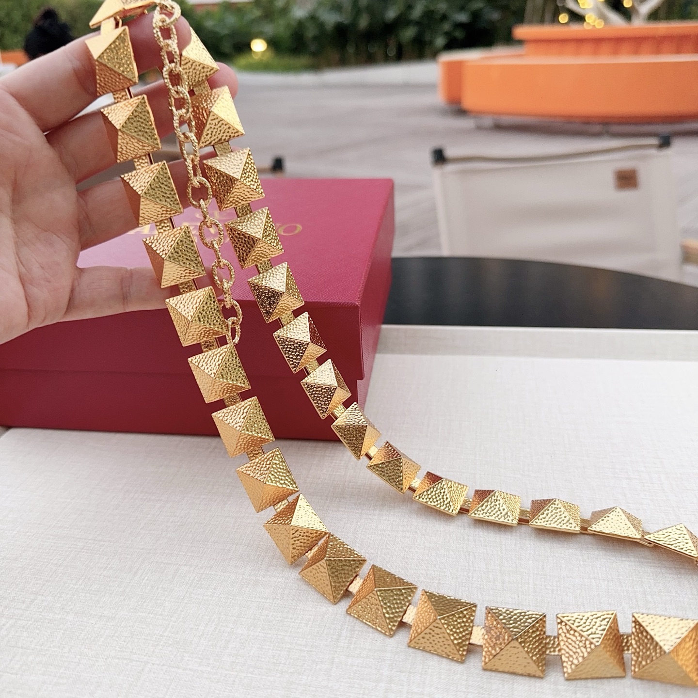 💥💥💥Valentino 华伦天奴 精工纯铜腰链，长度：均码