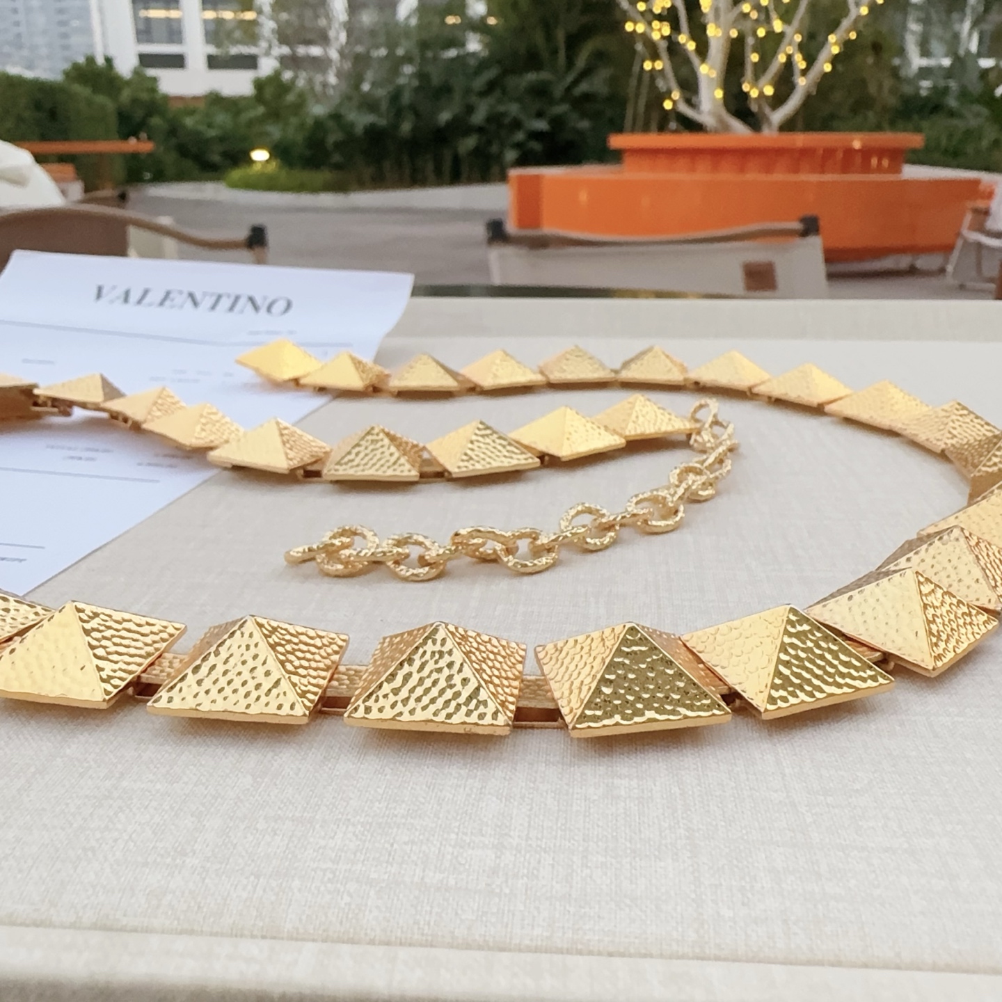 💥💥💥Valentino 华伦天奴 精工纯铜腰链，长度：均码