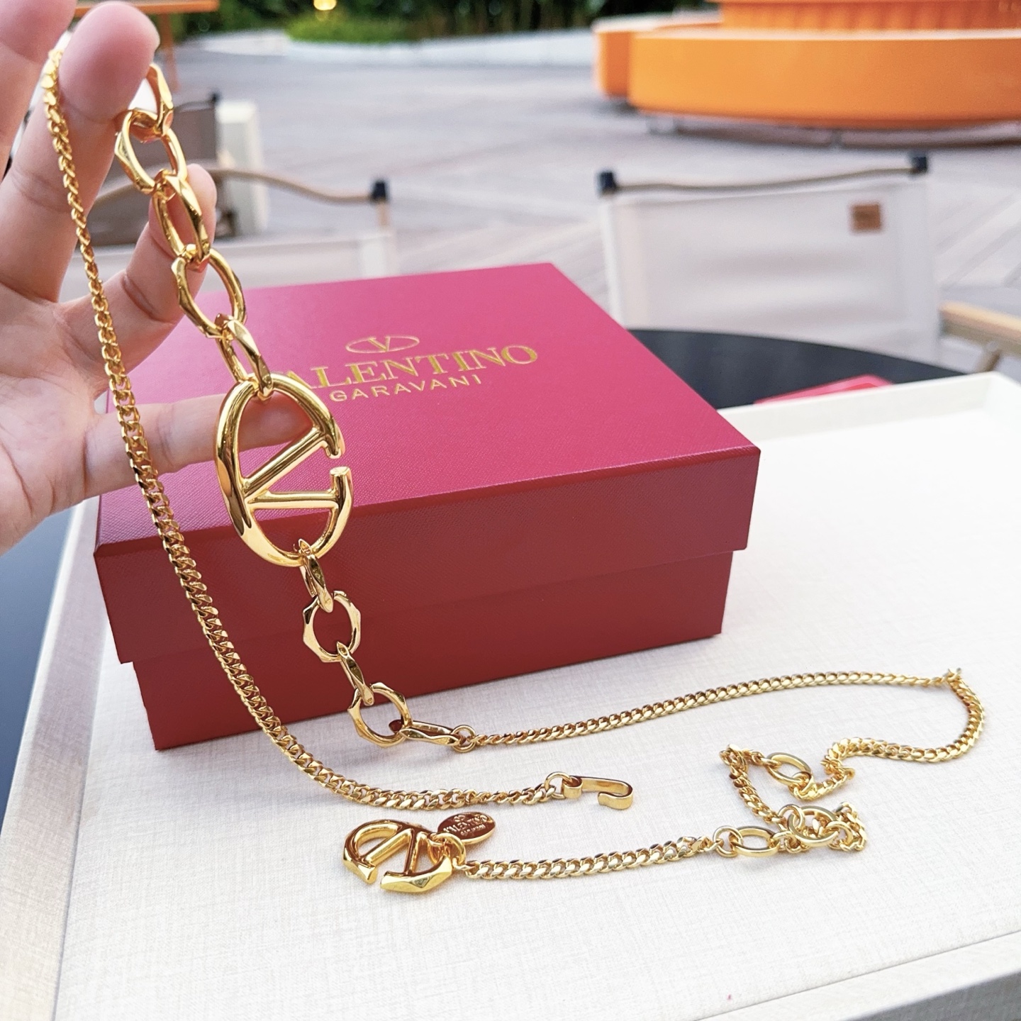 💥💥💥Valentino 华伦天奴 精工纯铜腰链，长度：均码