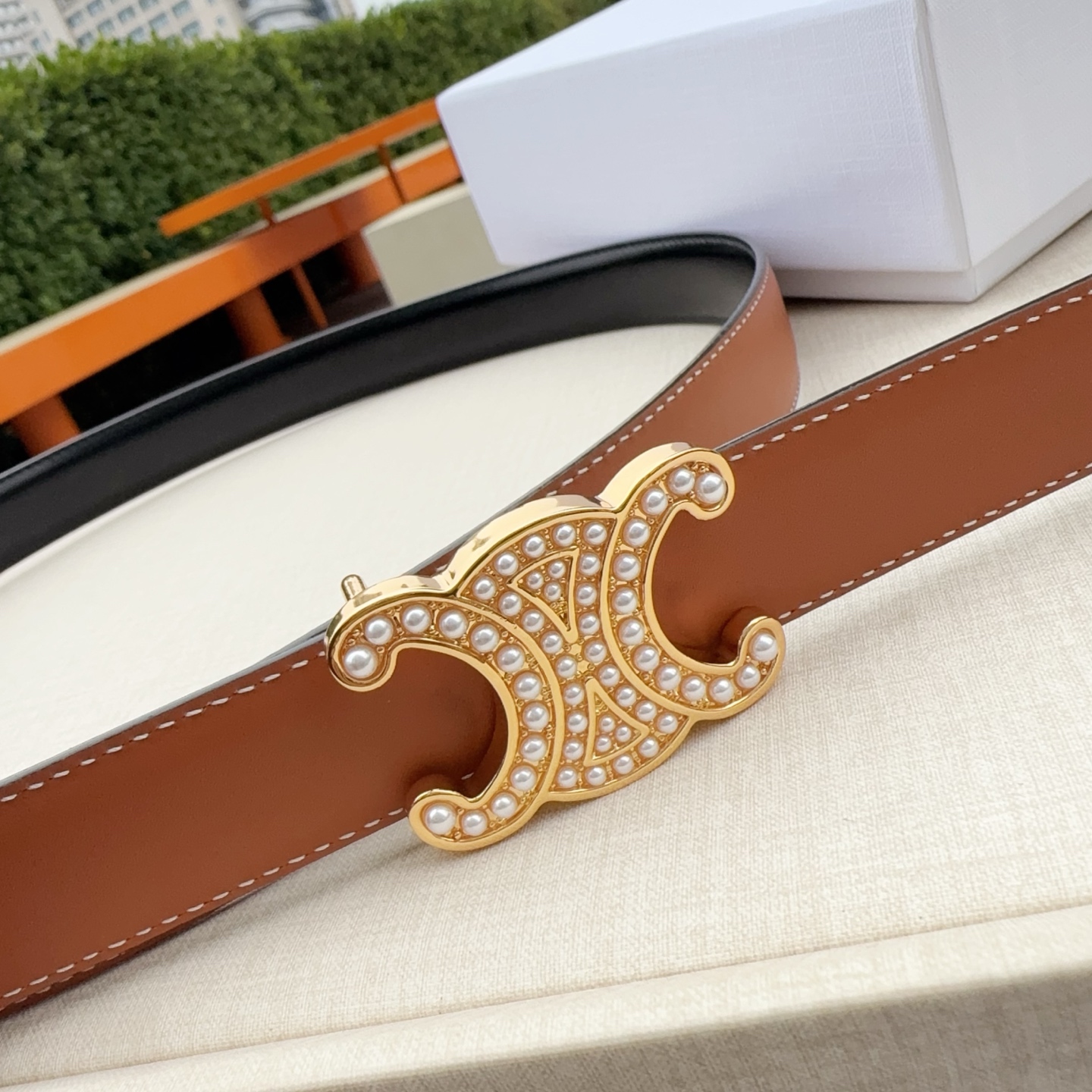 💥💥💥2.5cm赛琳腰带，双面头层牛皮双面可用，长度：75.80.85.90.95.100.欧，纯铜扣配