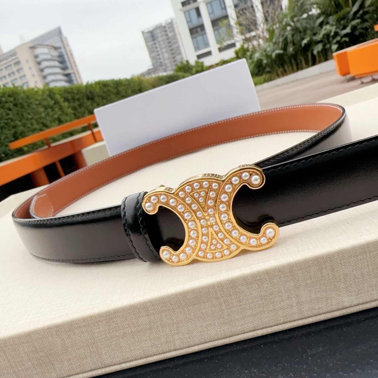 💥💥💥2.5cm赛琳腰带，双面头层牛皮双面可用，长度：75.80.85.90.95.100.欧，纯铜扣配