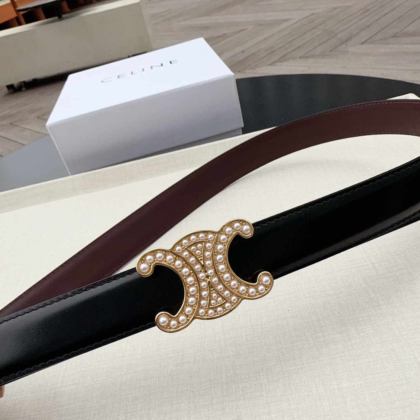 💥💥💥2.5cm赛琳腰带，双面头层牛皮双面可用，长度：75.80.85.90.95.100.欧，纯铜扣配